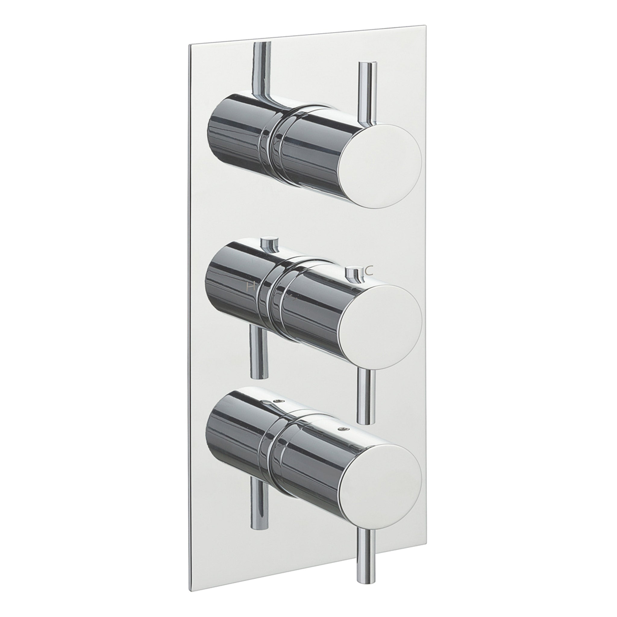 JTP Fonti 3 Outlet Thermostatic Concealed 3 Control  Shower Valve