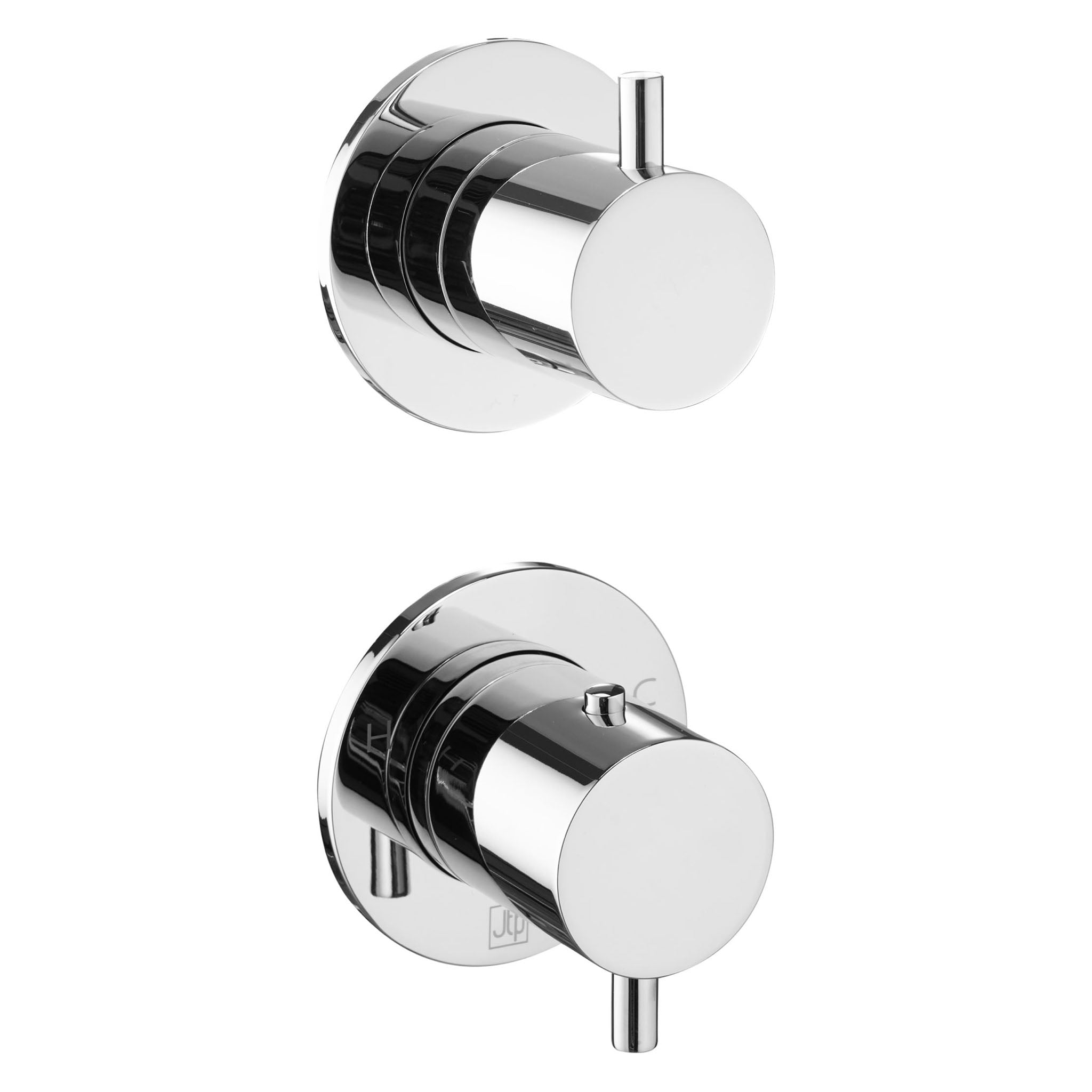 JTP Florence  2 Outlet Thermostatic Concealed 2 Control Shower Valve