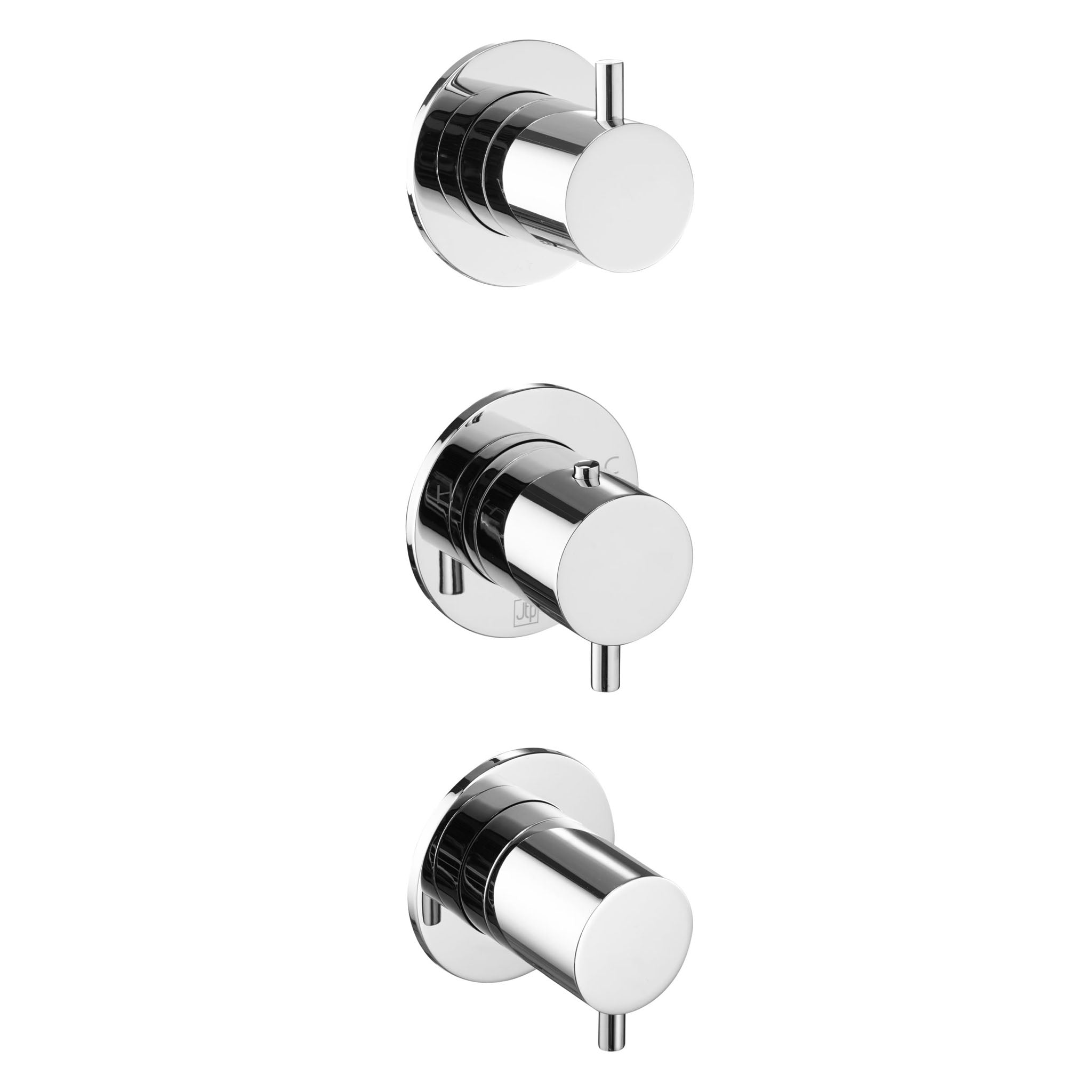 JTP Florence  2 Outlet Thermostatic Concealed 3 Control Shower Valve