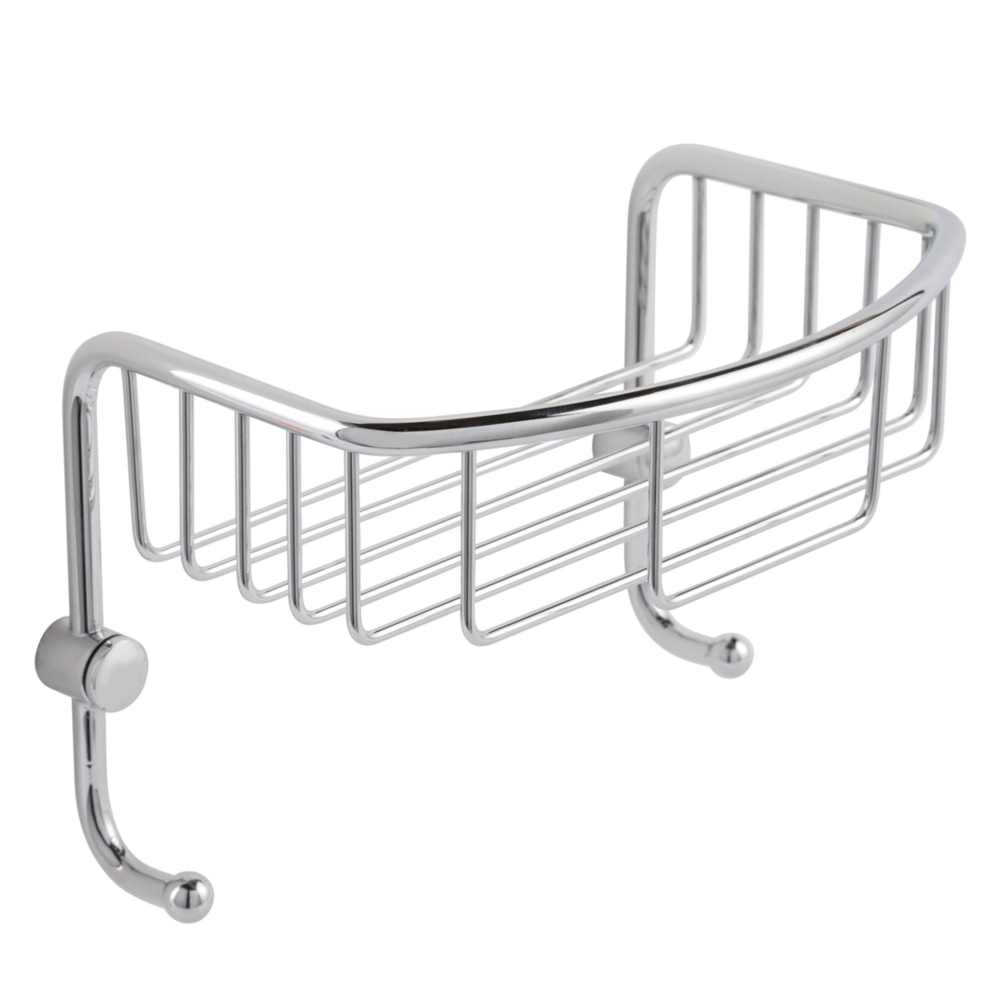 JTP Florence Large Wall Shelf Basket With Hooks