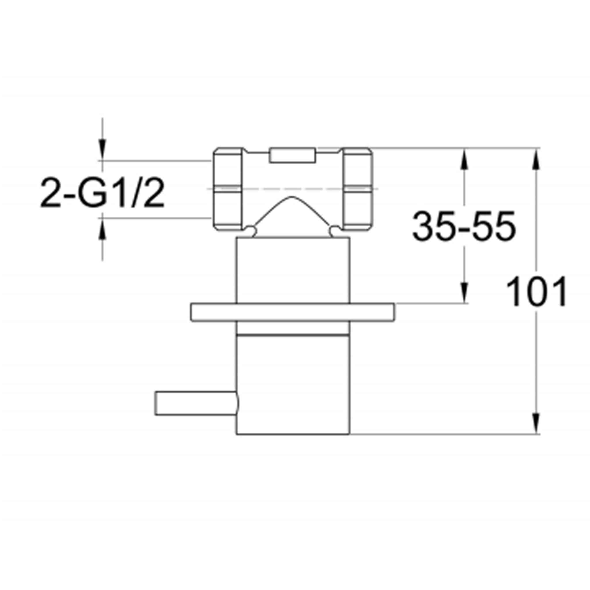 JTP VOS Wall Valves (Pair)