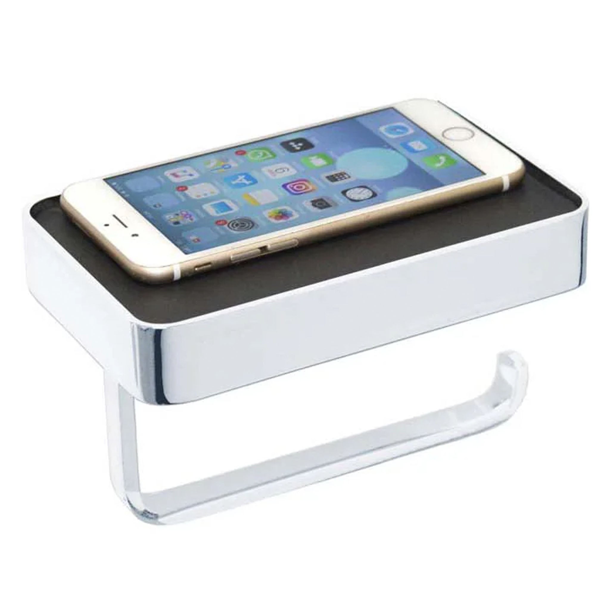 JTP Florence Toilet Roll Holder With Mobile Phone Shelf