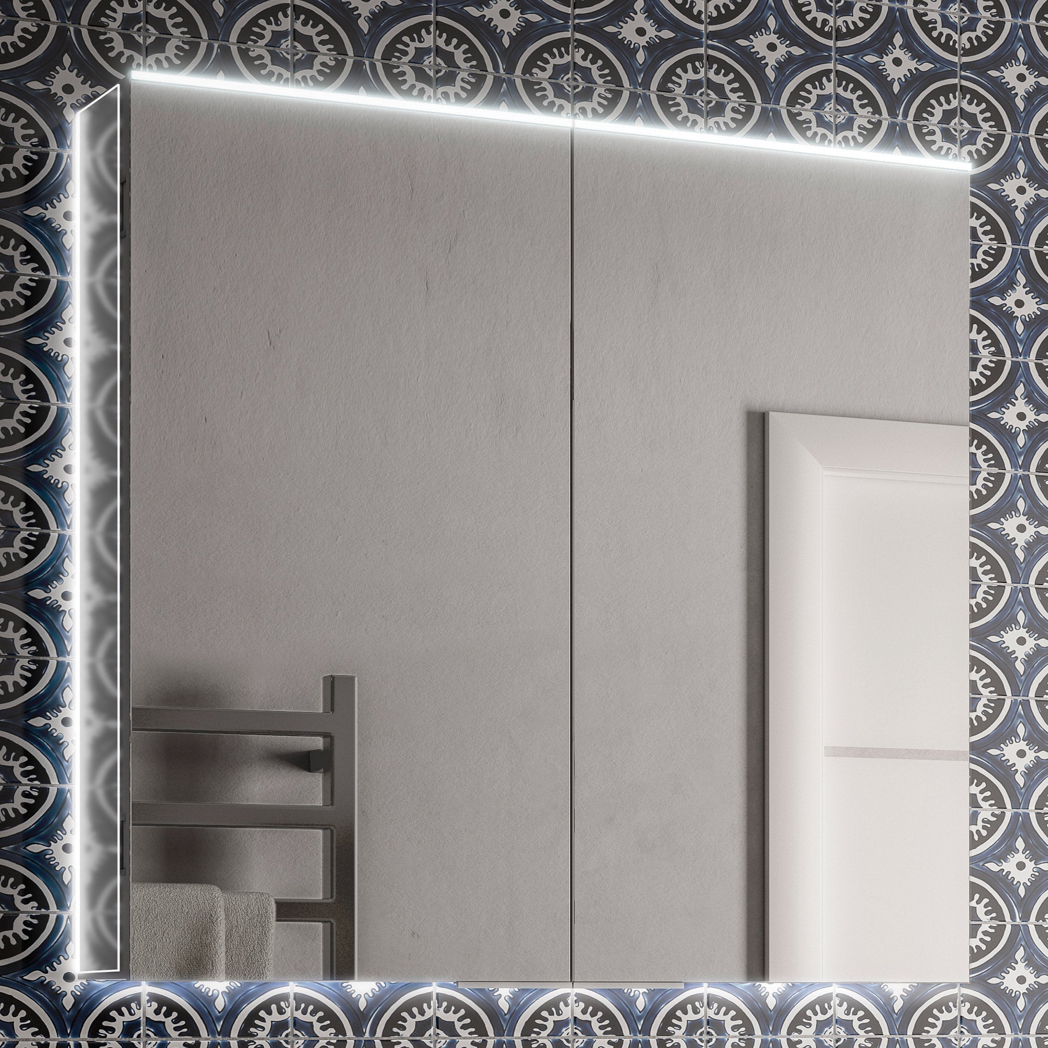 HiB Ether 80 LED Mirror Cabinet 80 x 70cm