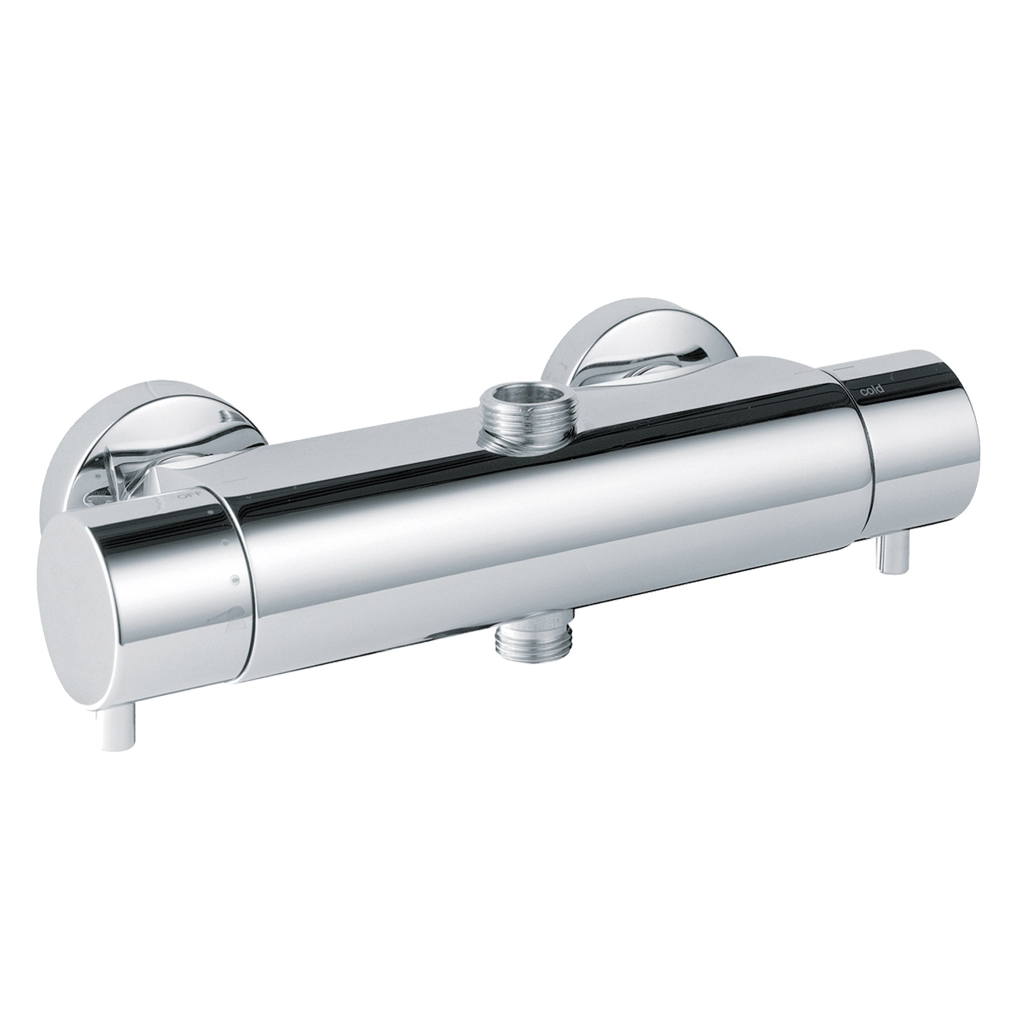 JTP Florence 2 Outlet Thermostatic Exposed 2 Control Bar Shower Valve