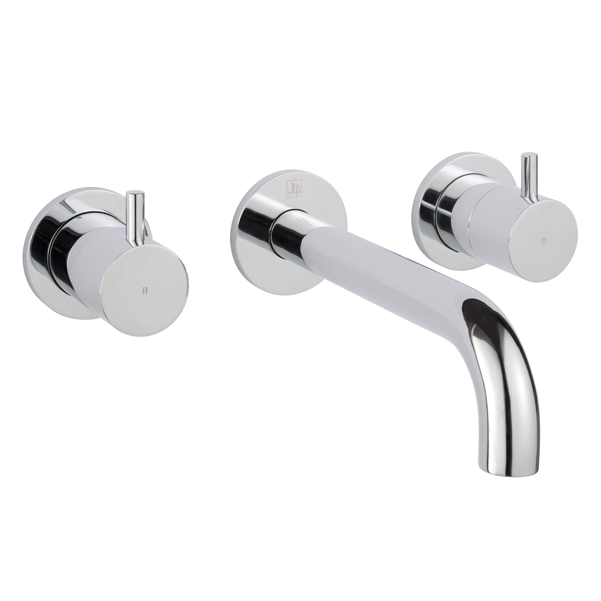 JTP Florence 3 Hole Wall Mounted Basin Mixer Tap