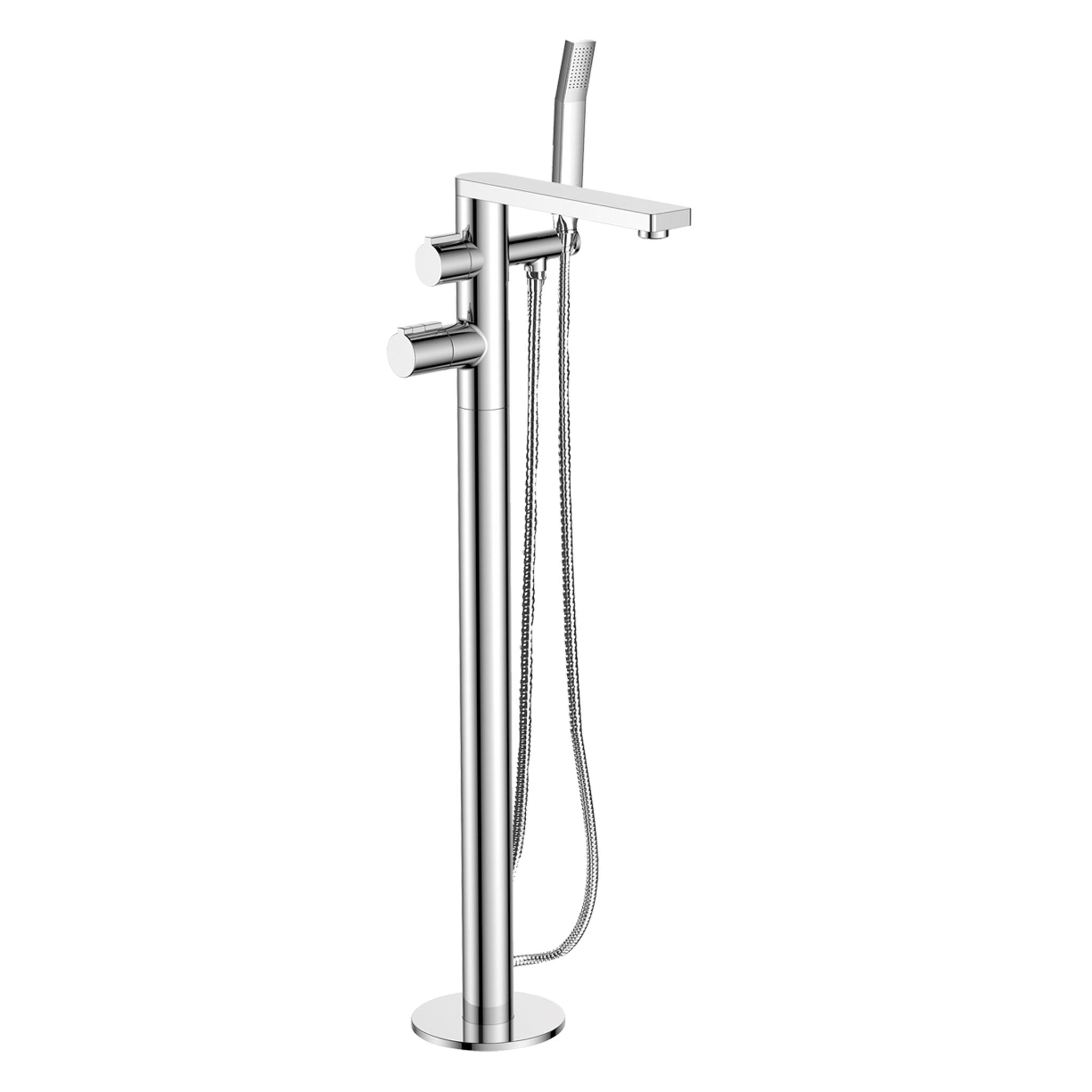 JTP Hugo Thermostatic Floor Mounted Bath Shower Mixer Tap