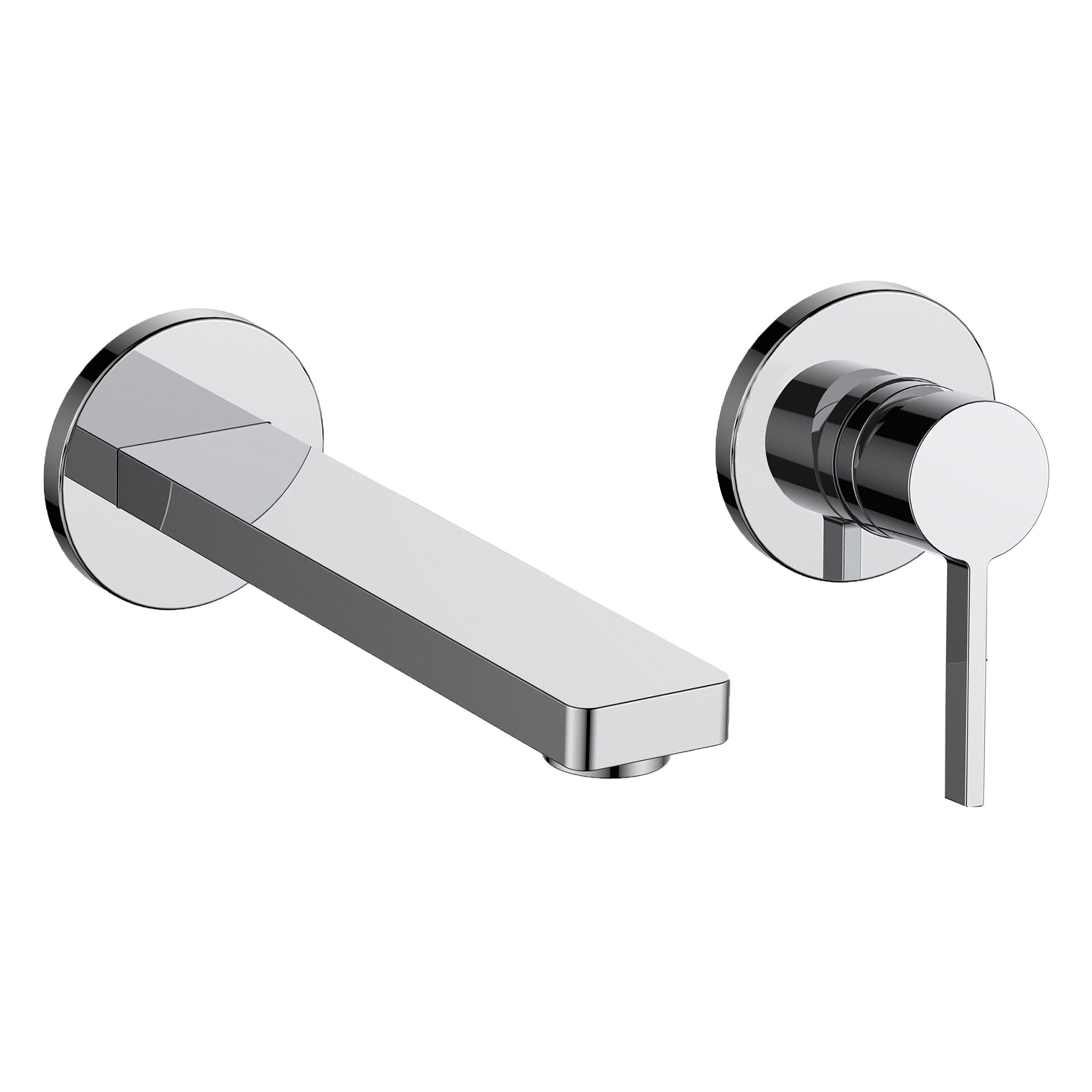 JTP Hugo 2 Hole Wall Mounted Single Lever Basin Mixer Tap