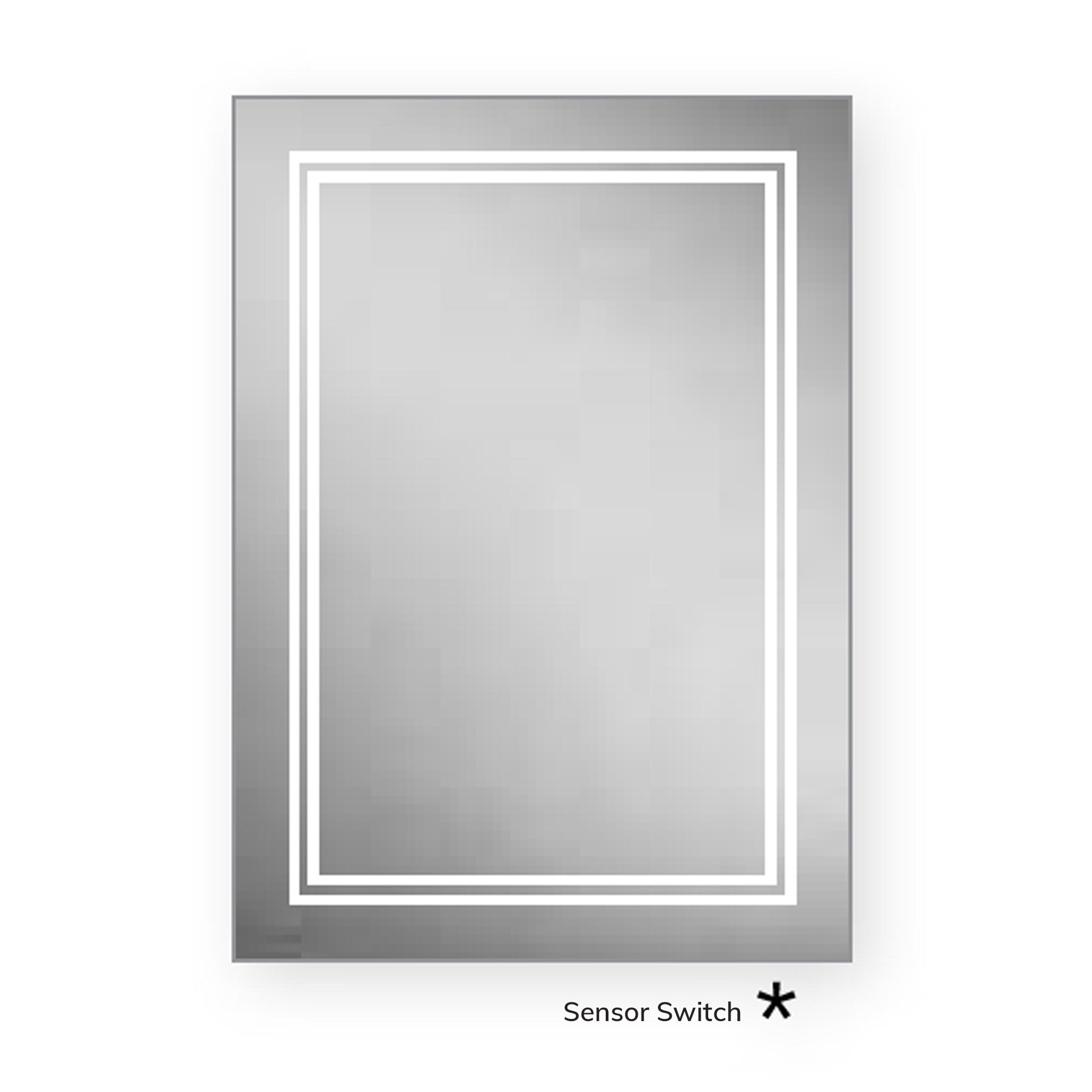 HiB Outline 50 LED Mirror 50 x 70cm