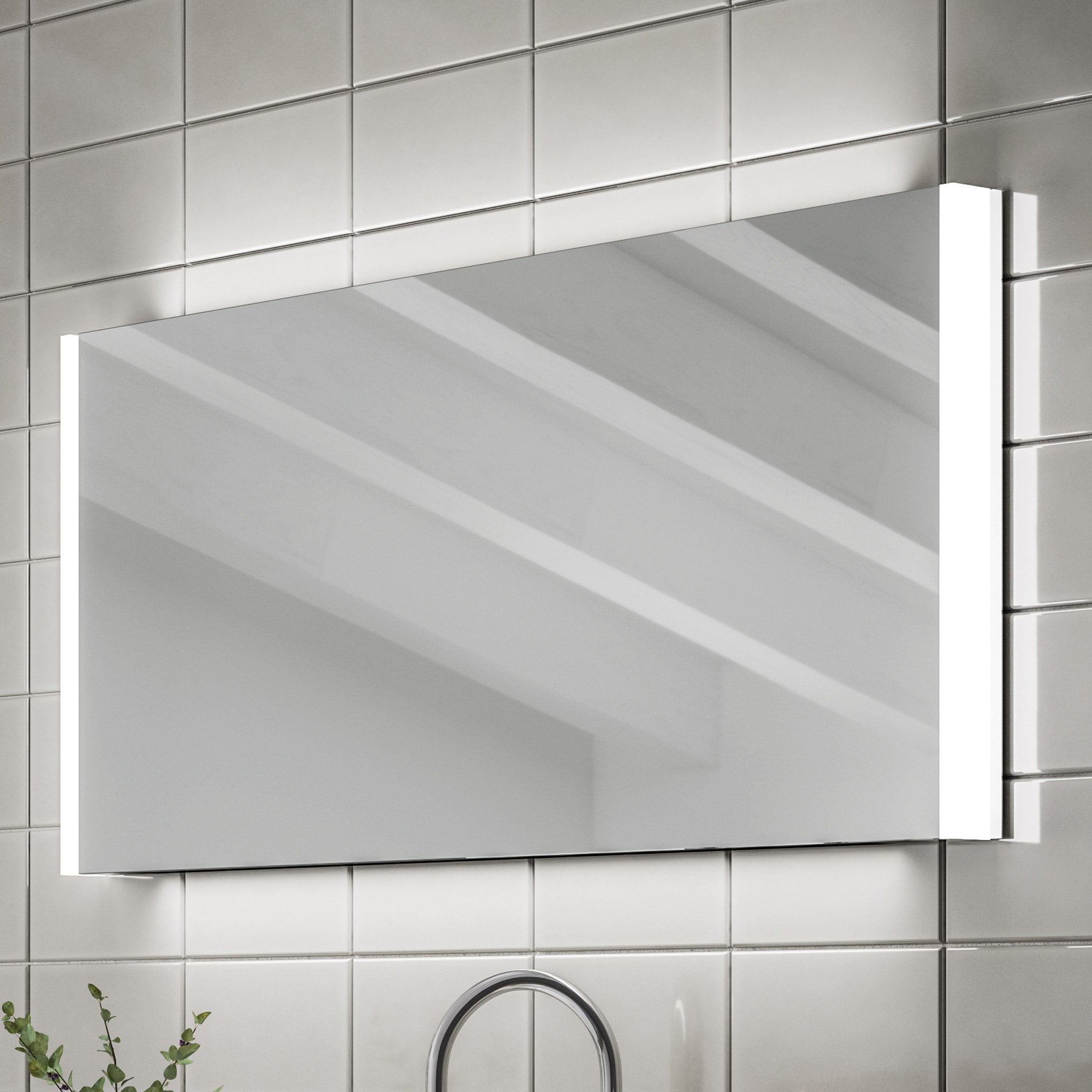 HiB Connect 120 LED Bluetooth Mirror 120 x 60cm