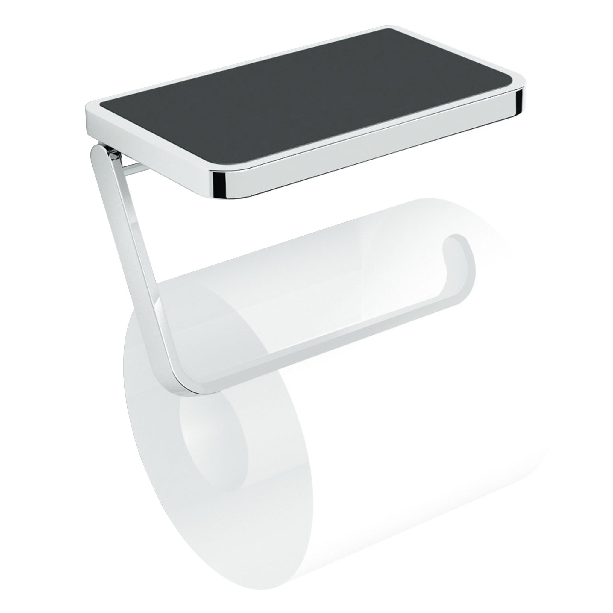 HiB Pico Toilet Roll Holder With Shelf & Anti-Slip Mat