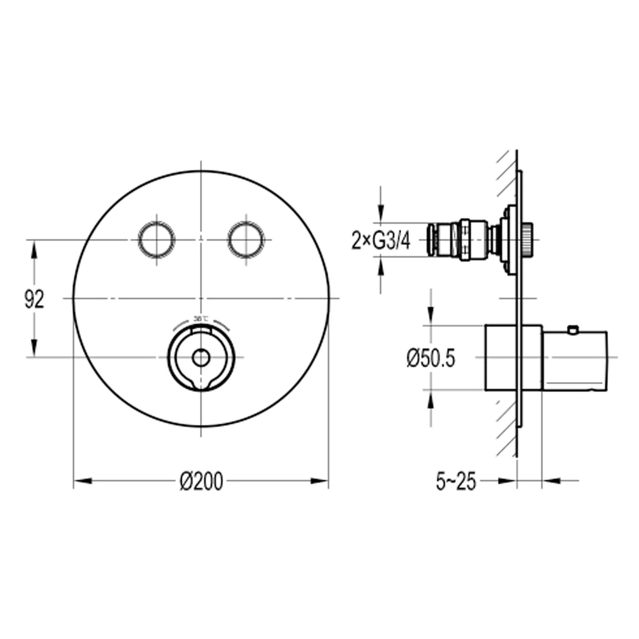 Flova Allore 2-Outlet GoClick Finishing Set