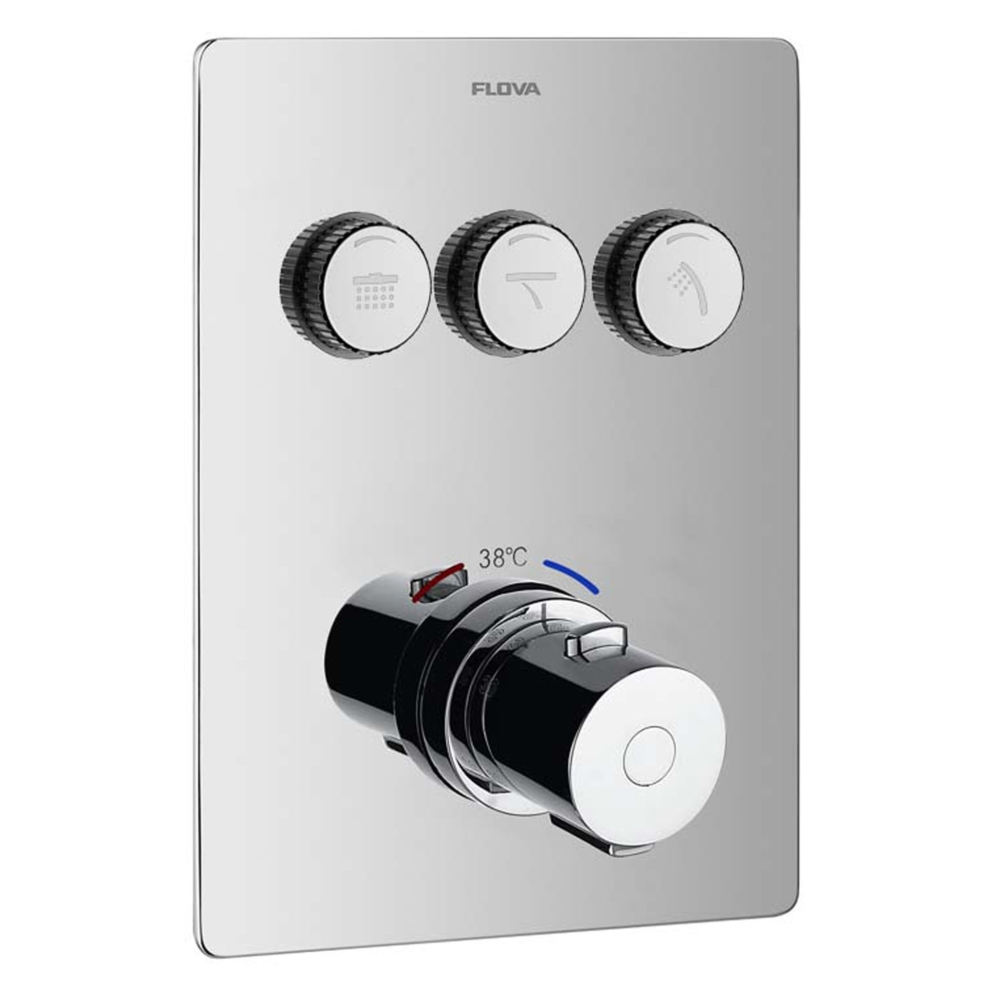 Flova Annecy 3-Outlet GoClick Finishing Set