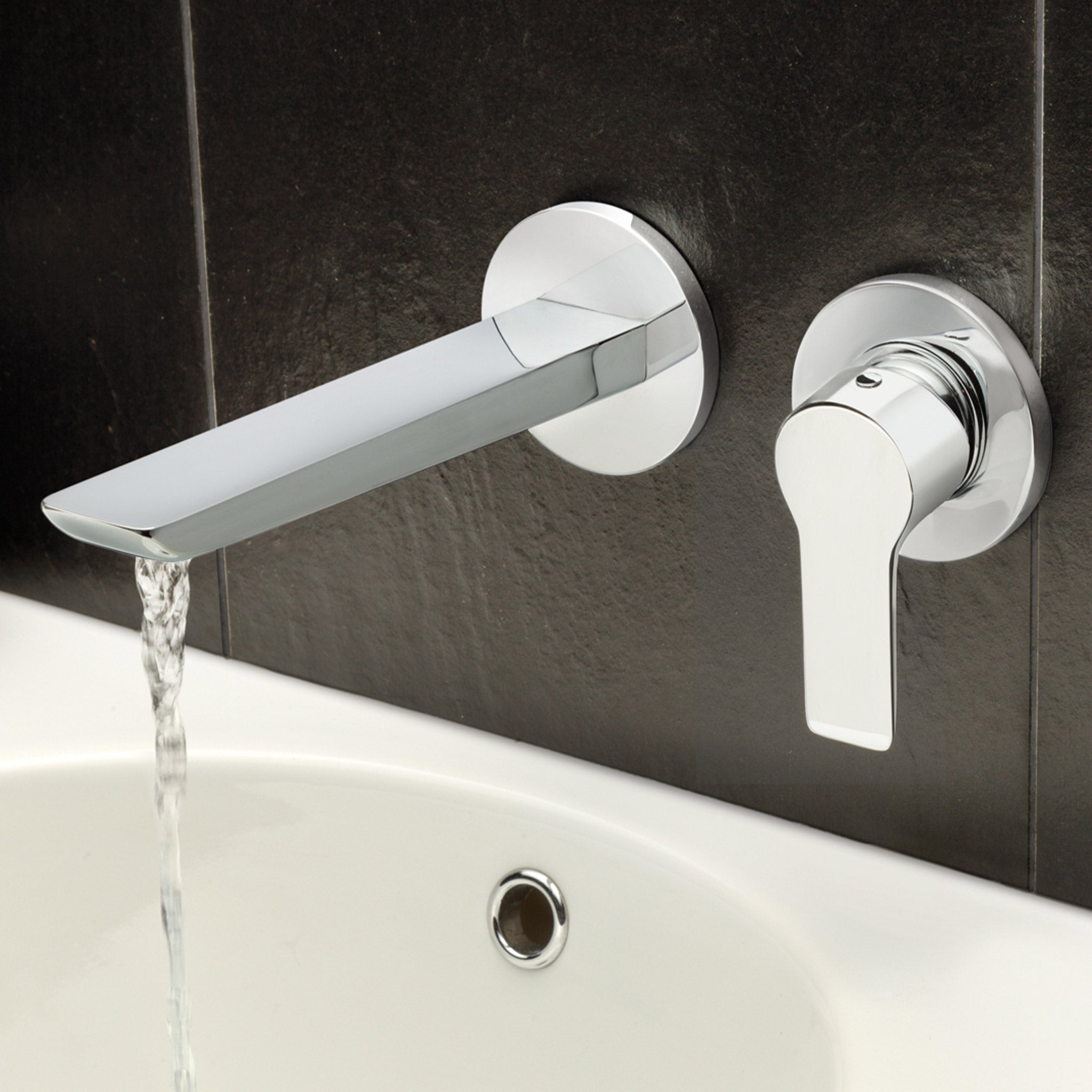 JTP Amore Wall Mounted Single Lever Basin Mixer Tap