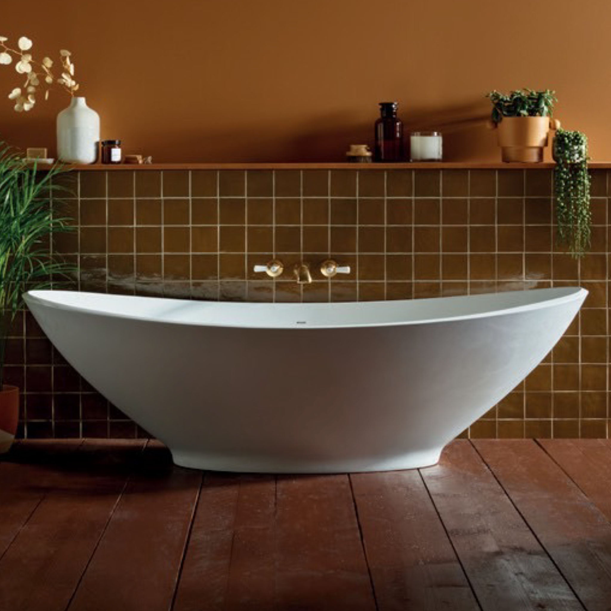 BC Designs Kurv Double Ended Cian Bath 1890 x 900mm