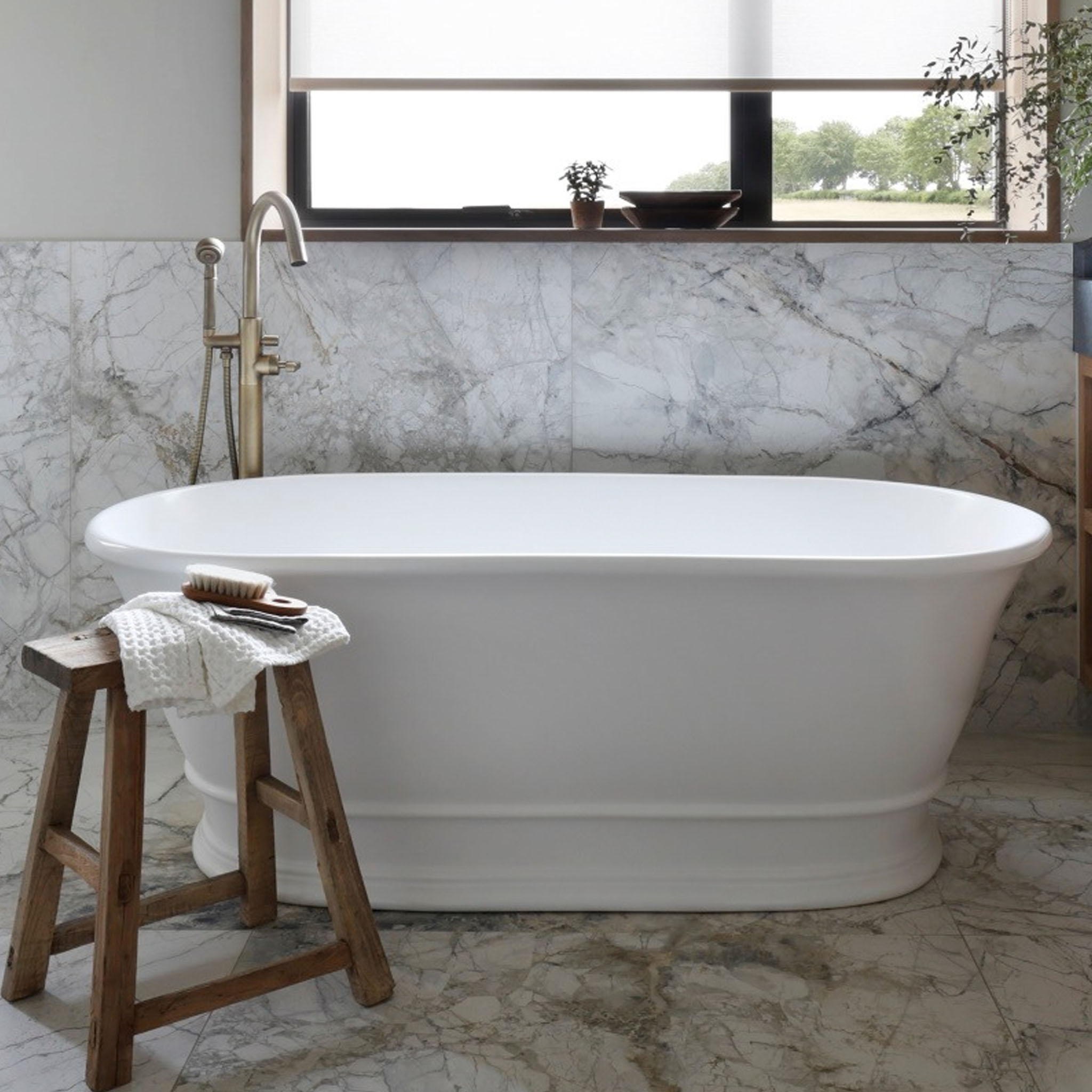 BC Designs Bampton Double Ended Cian Bath 1555 x 740mm