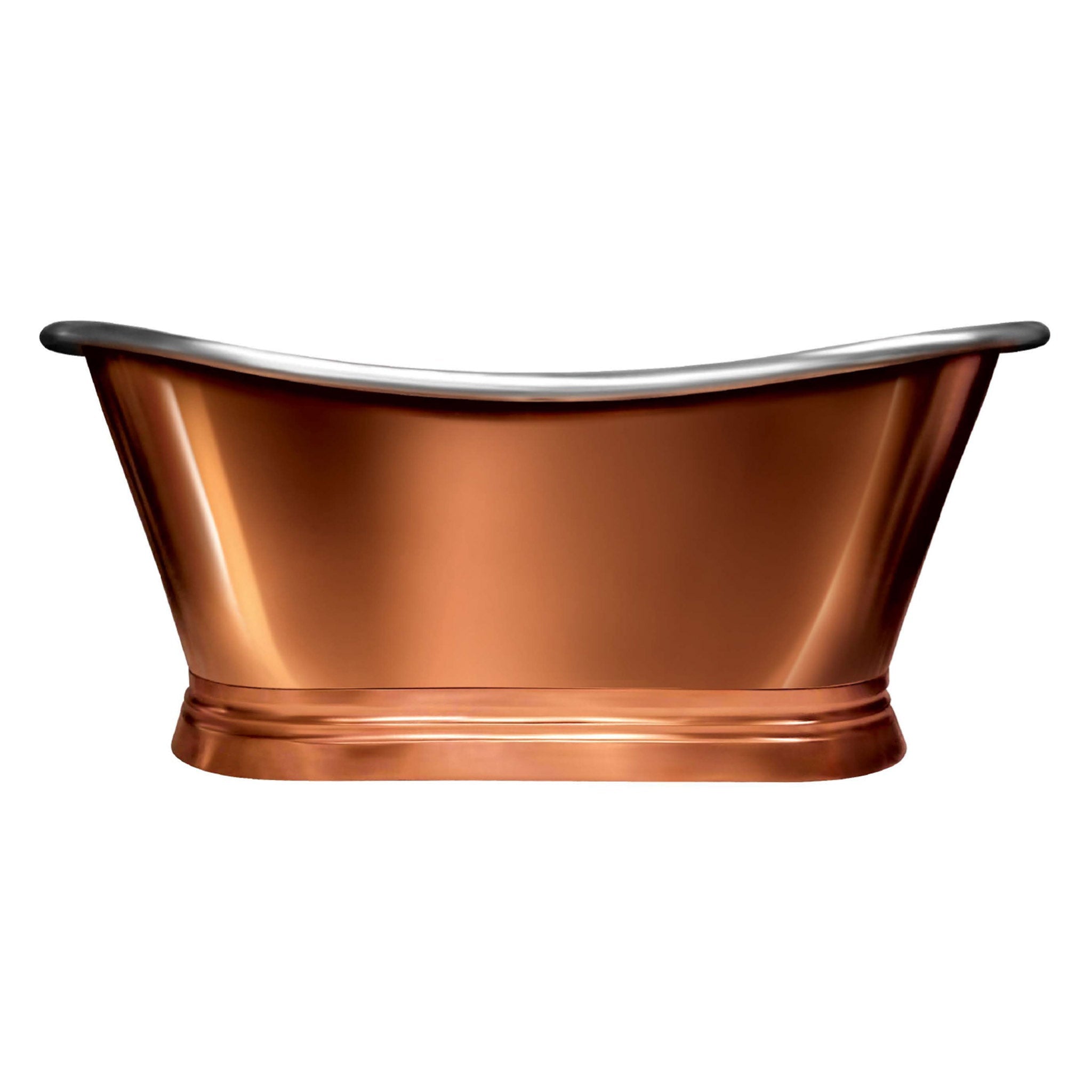 BC Designs Copper/Nickel Boat Double Ended Roll Top Bath