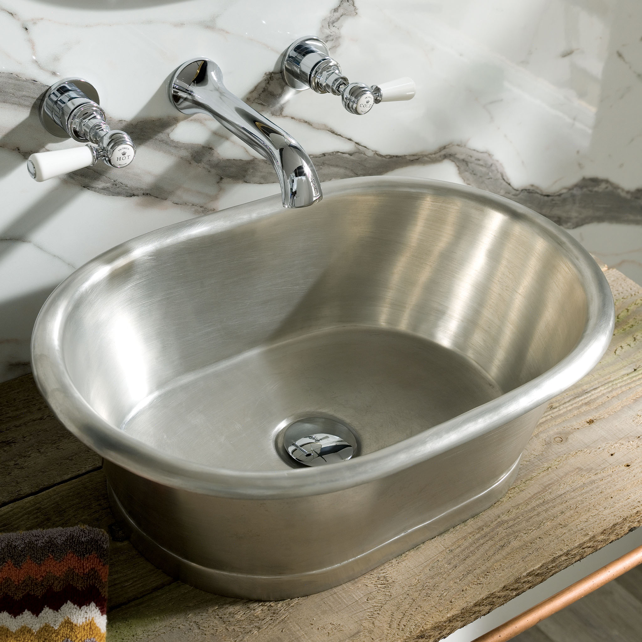 BC Designs Tin Copper Basin 610 x 450mm