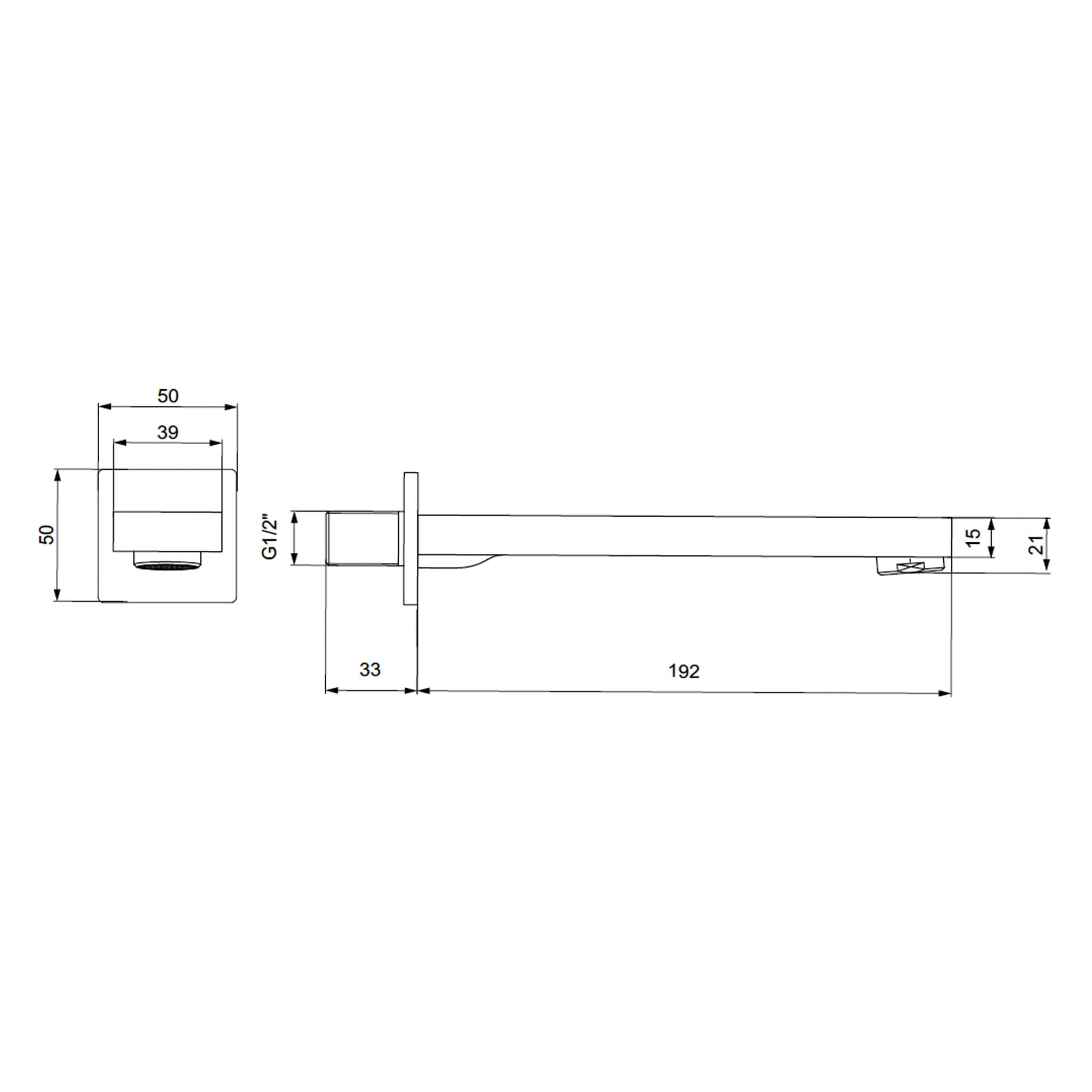 Sonas Contour Bath Filler Spout