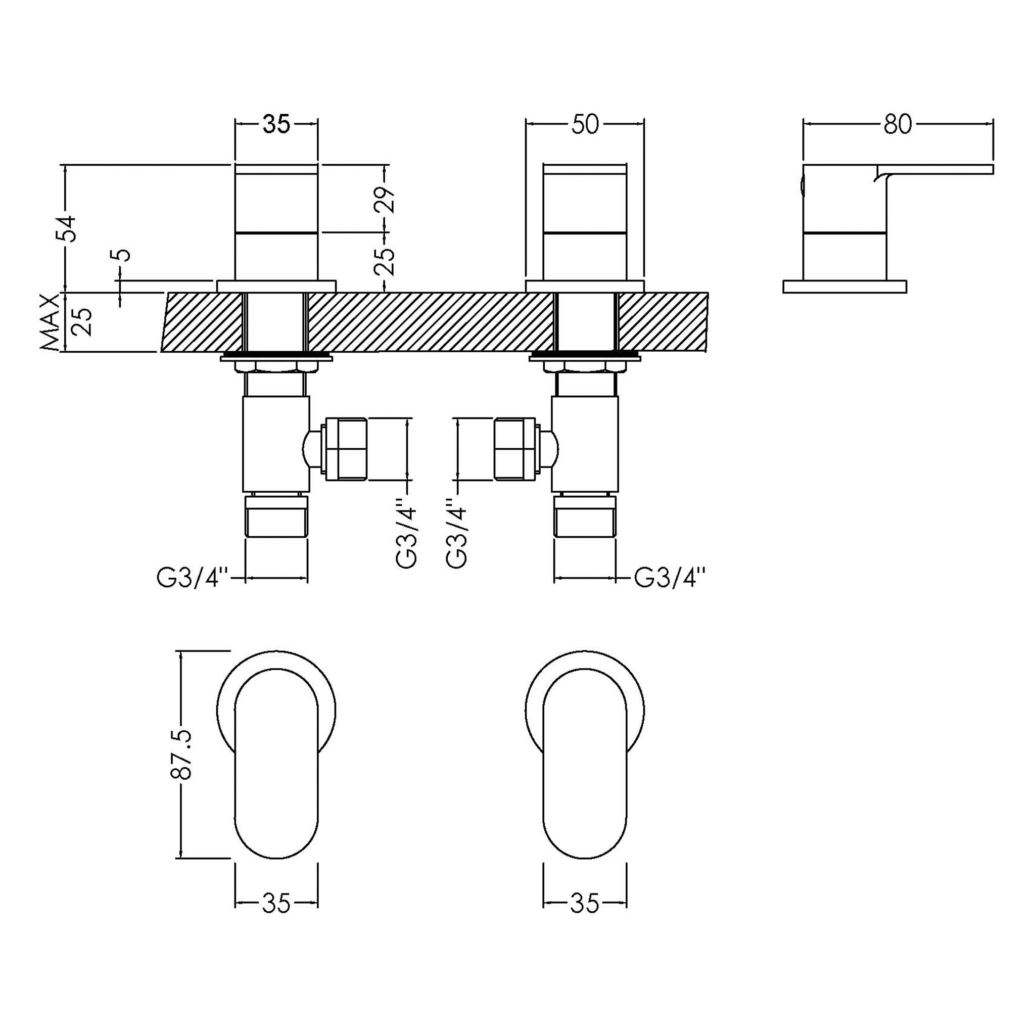 BC Designs Chelmsford 3/4" Side Valves