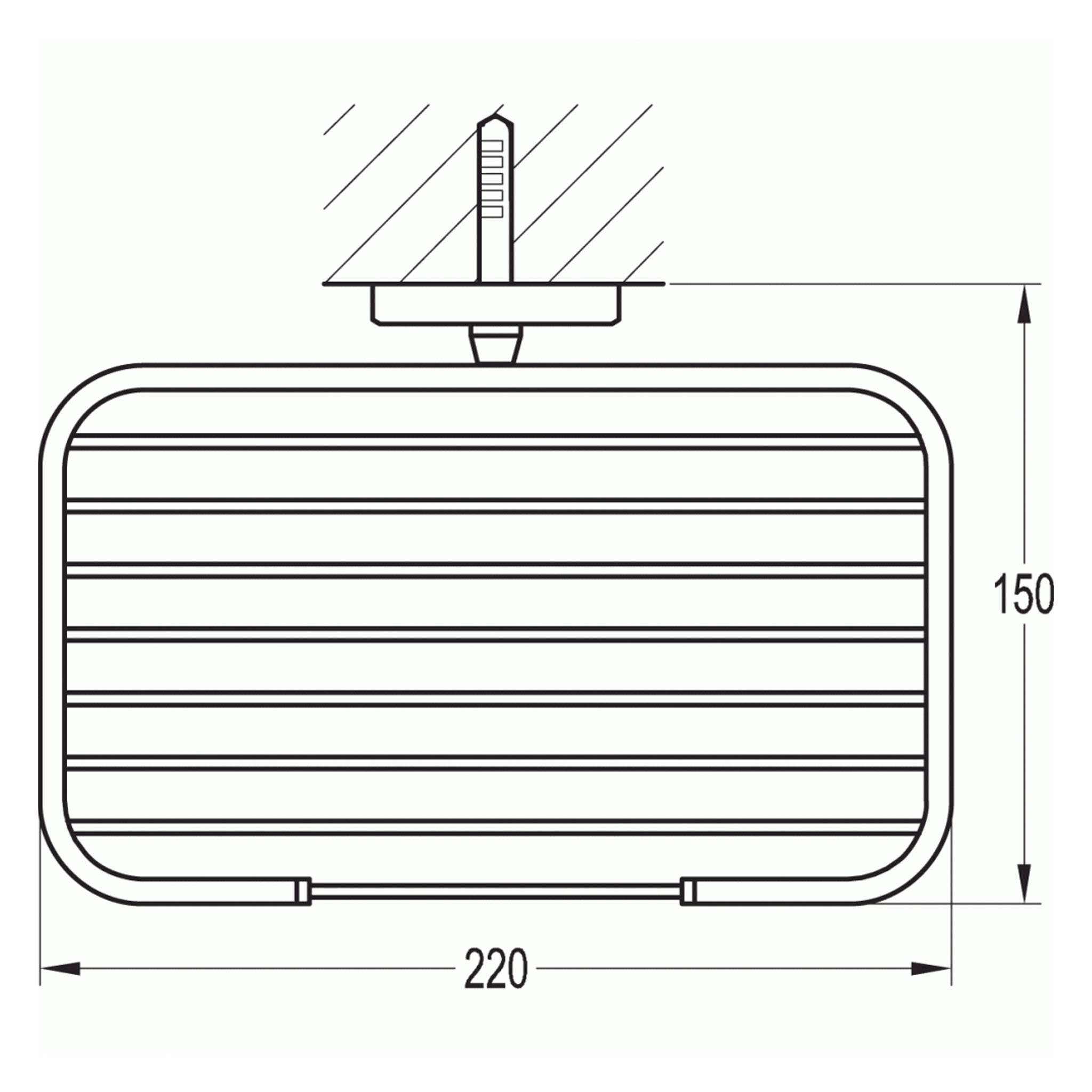 Flova Coco Wire Soap Dish 220mm