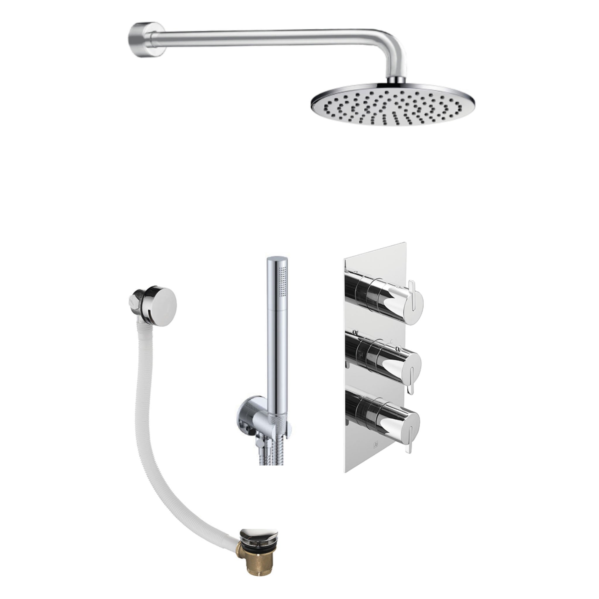 JTP Kio 3 Control Thermostatic Shower Kit