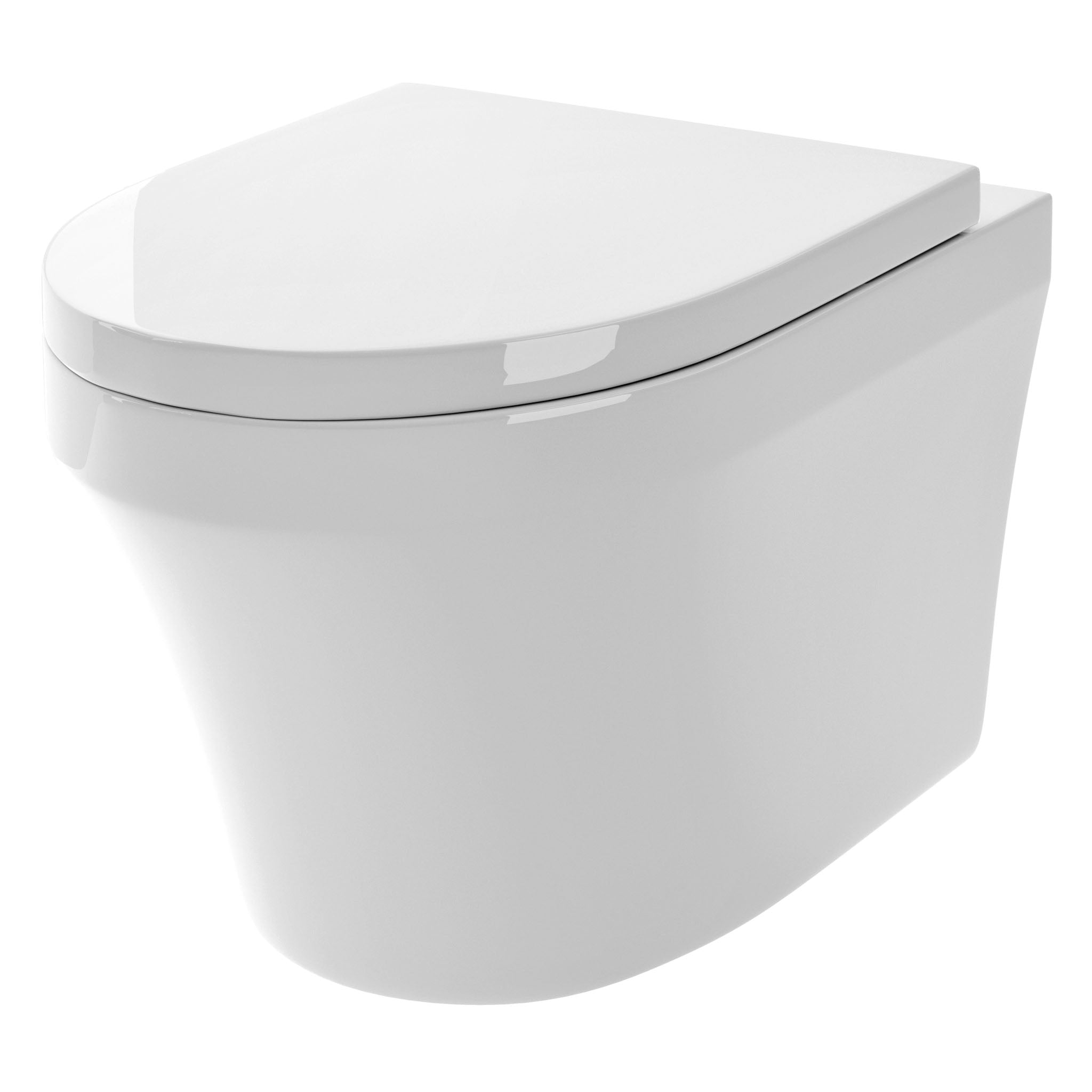 BC Designs Round Wall Hung WC Pan & Seat