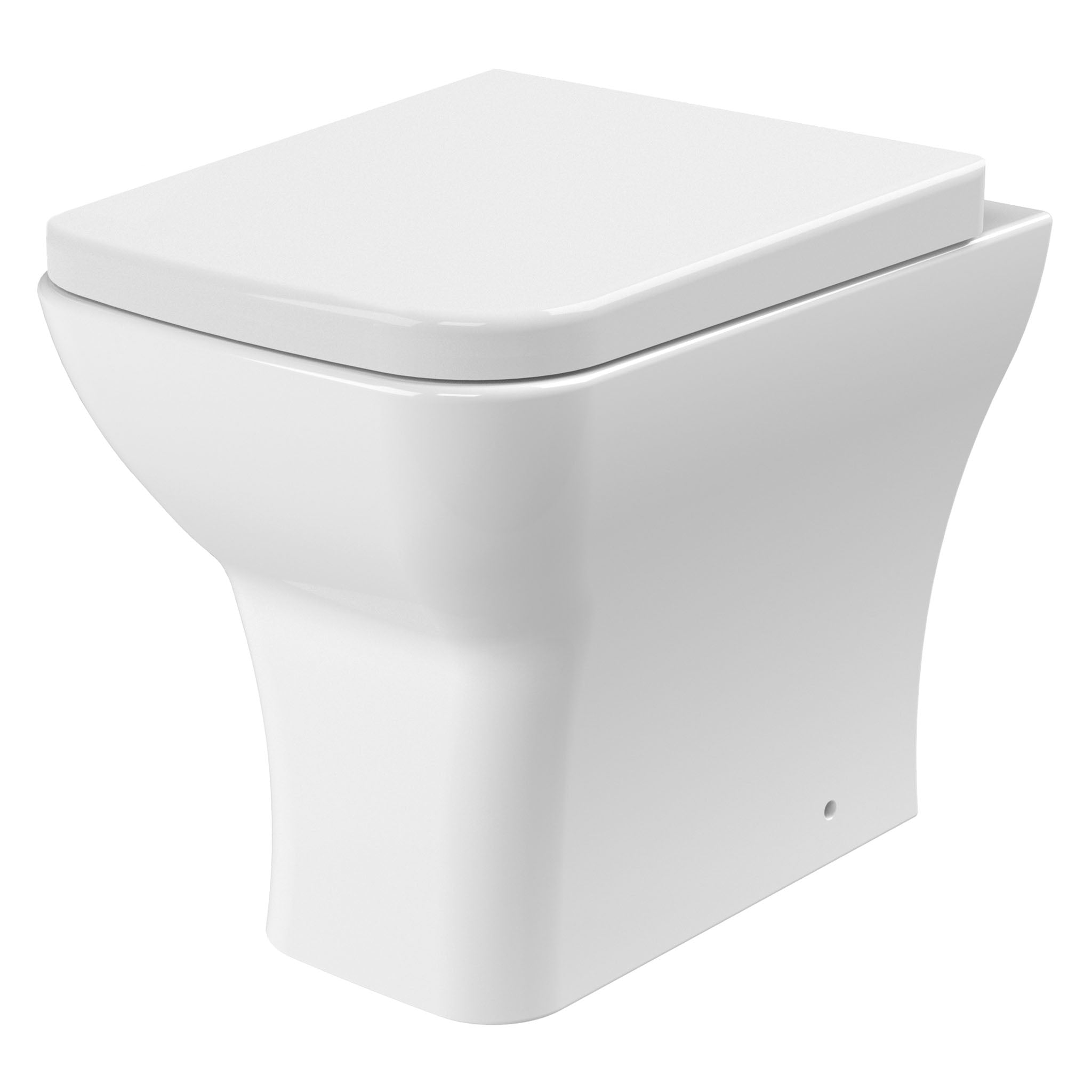 BC Designs Square Rimless Back To Wall WC Pan & Seat