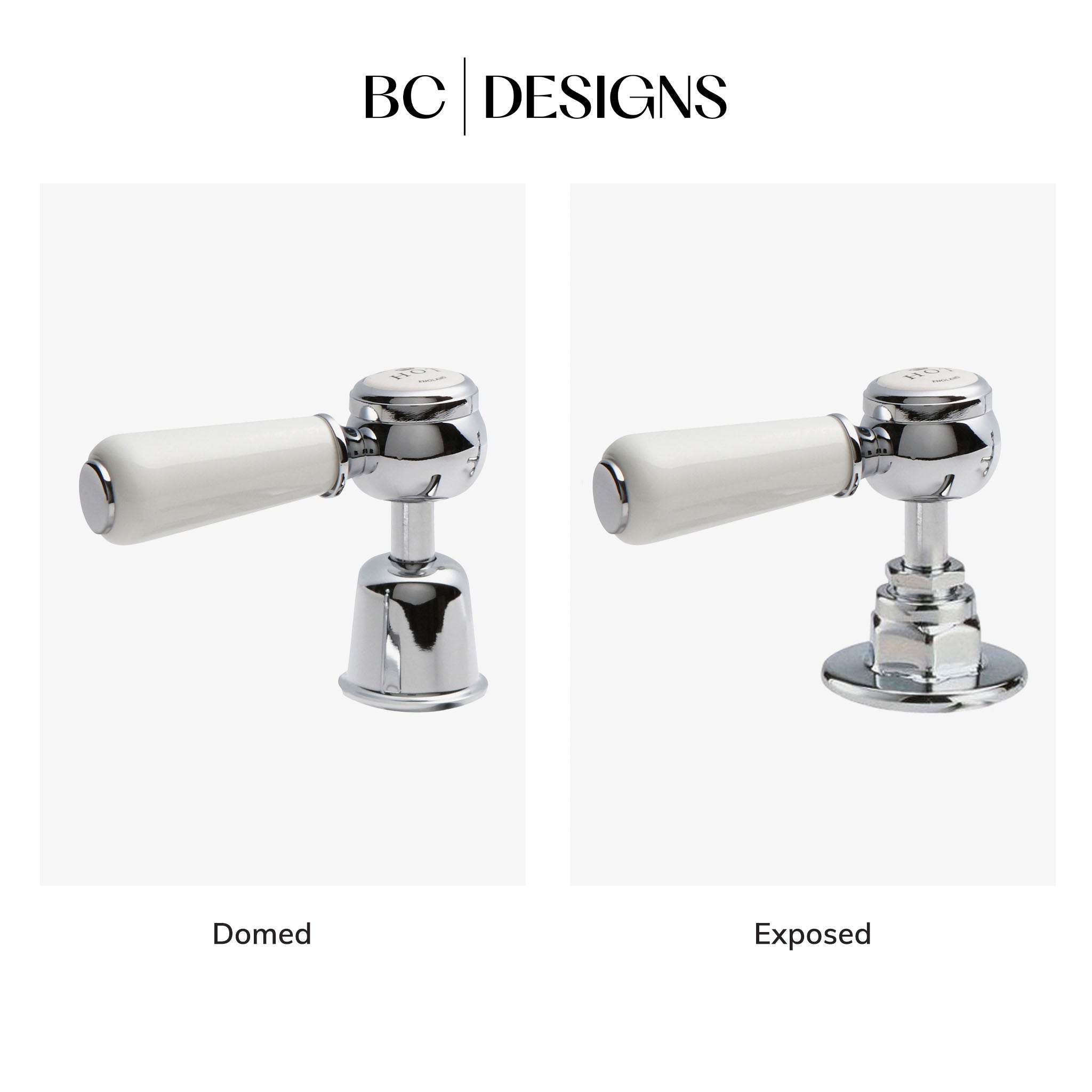 BC Designs Victrion Lever Basin Pillar Taps (Pair)