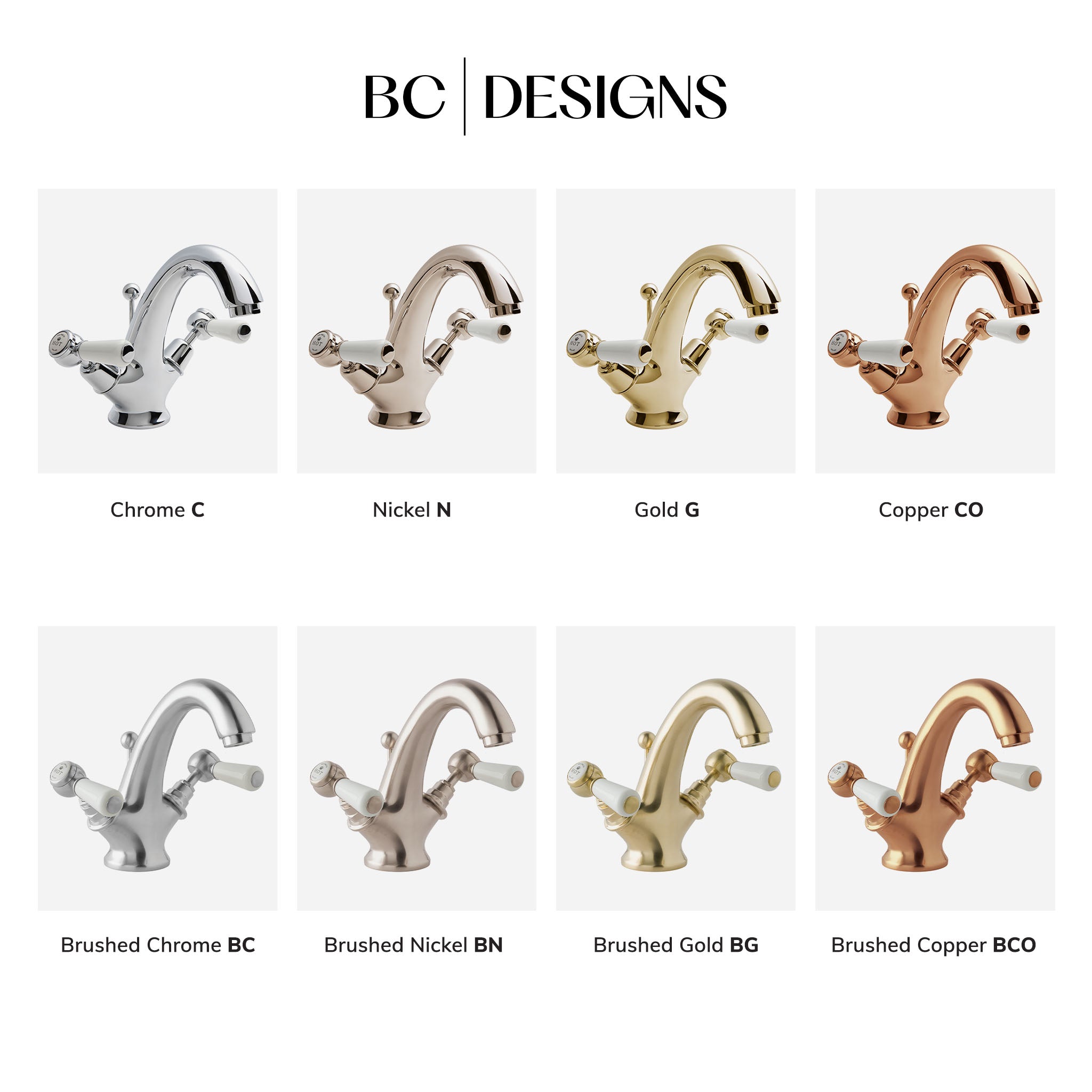 BC Designs Chelmsford Mono Bidet Mixer Tap & Waste