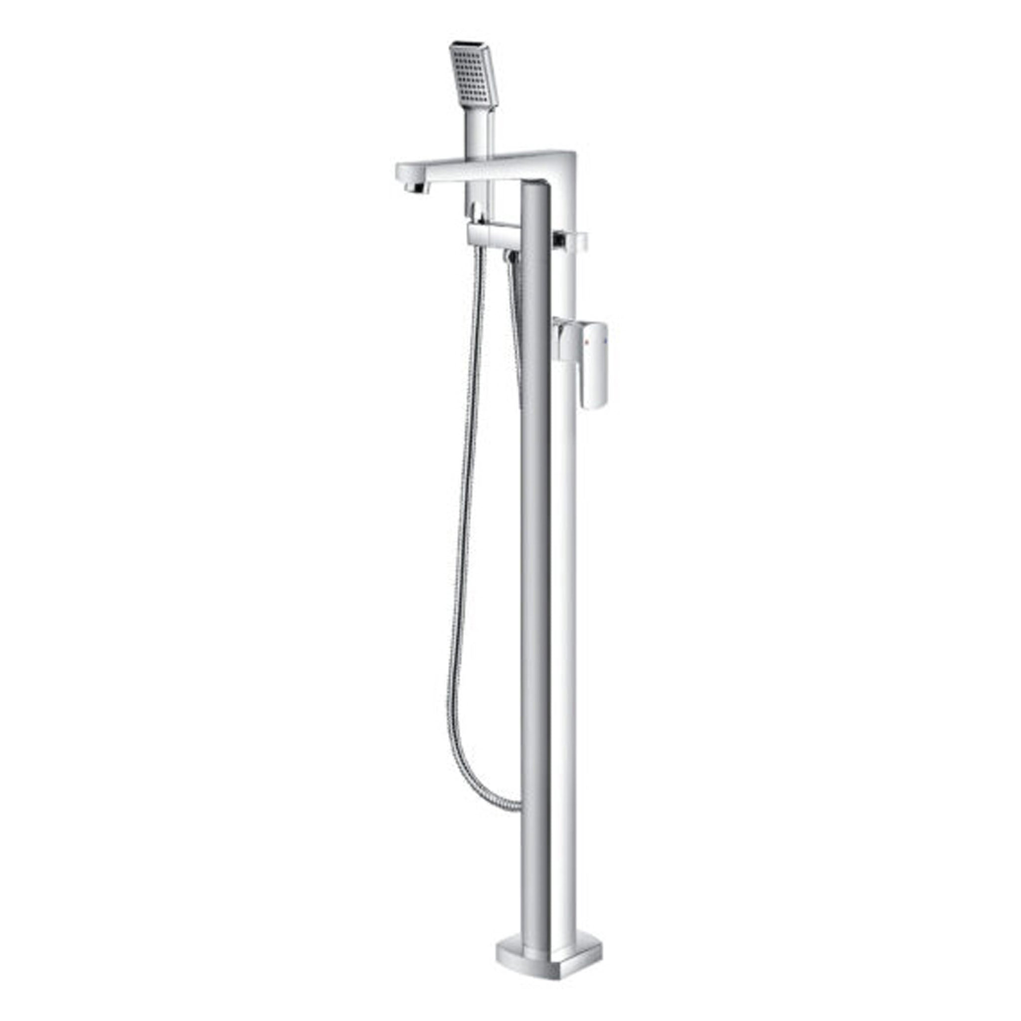 Flova Dekka Floor Standing Bath Shower Mixer Tap