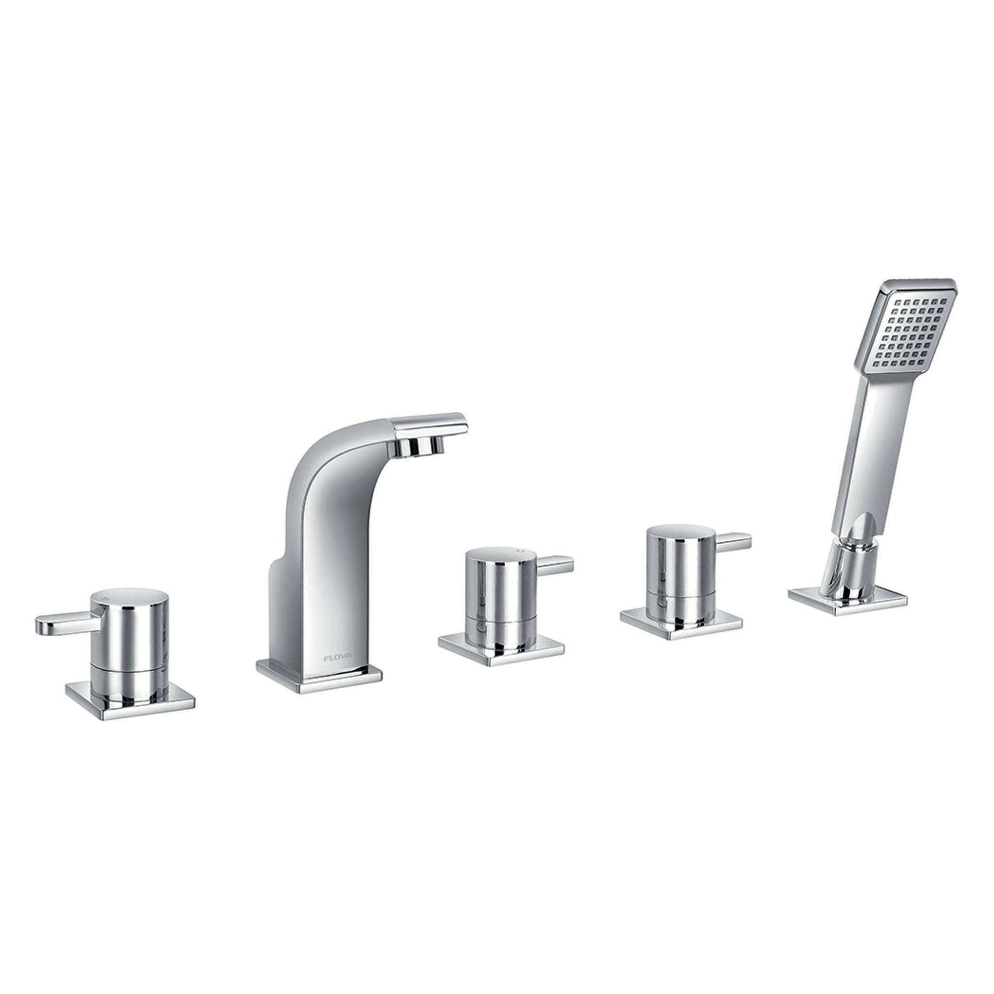 Flova Essence 5-Hole Deck Mounted Bath Shower Mixer Tap