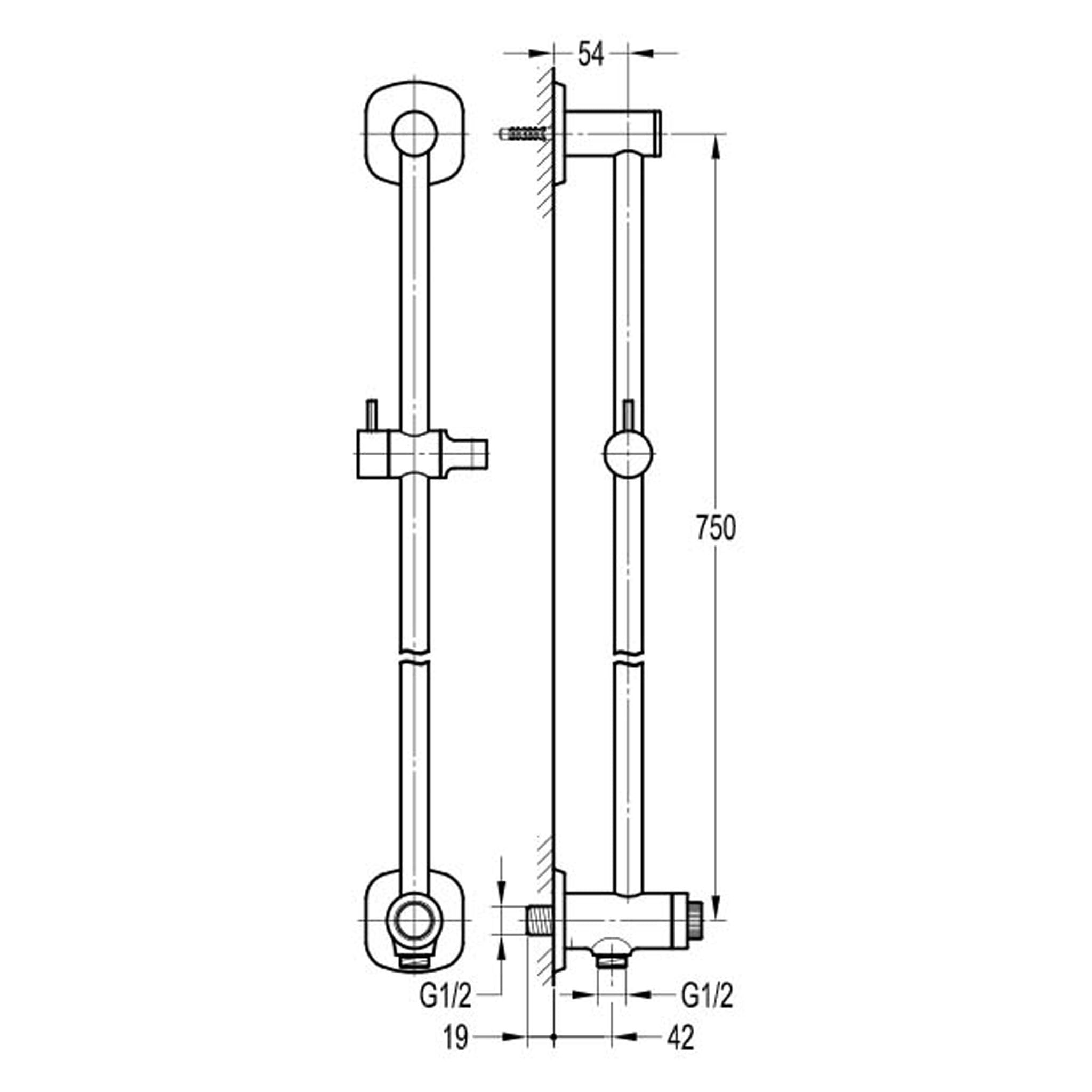 Flova Fusion GoClick Slide Rail With Flow Control