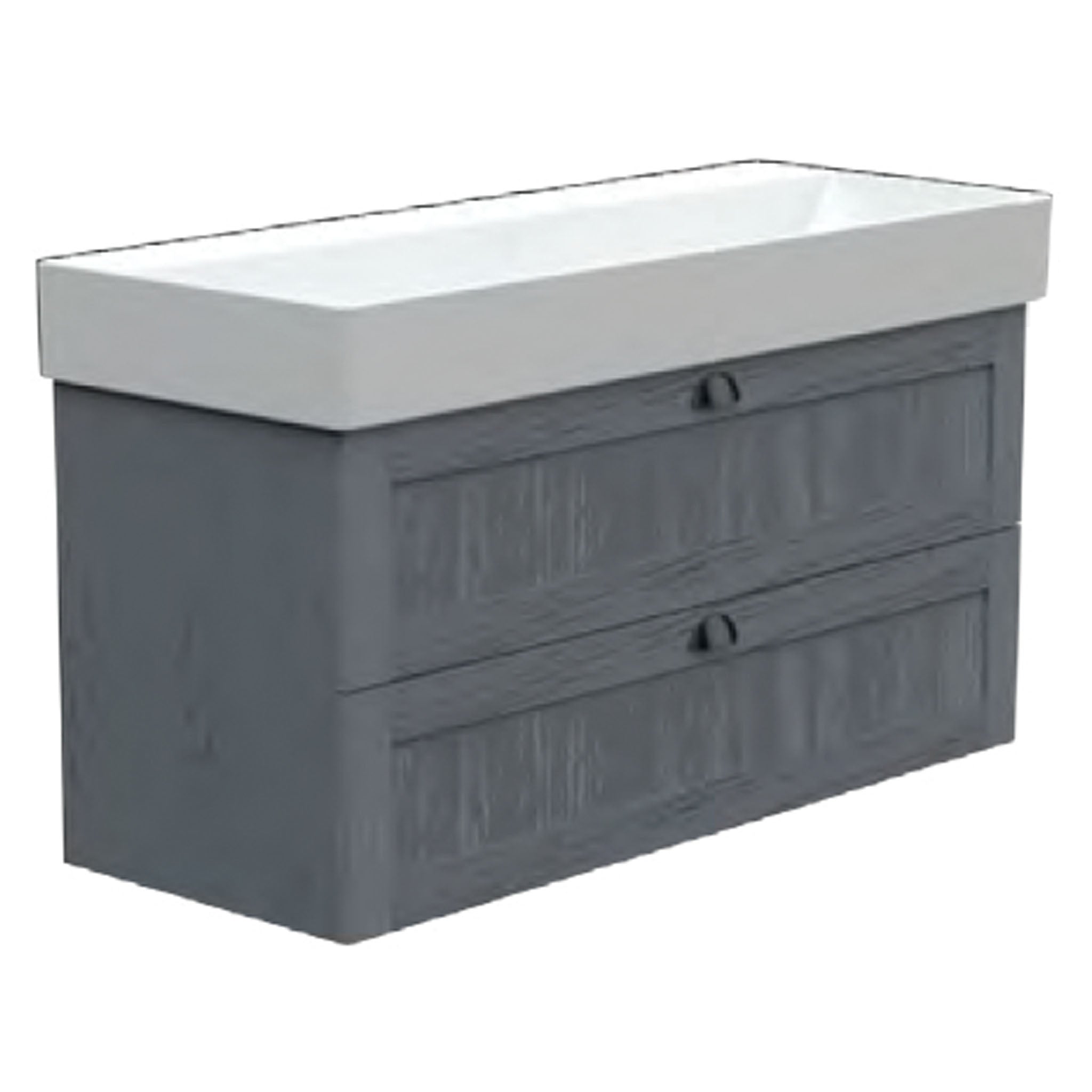 GSI Kube X Shaker 120 x 47 2 Drawer Vanity Unit