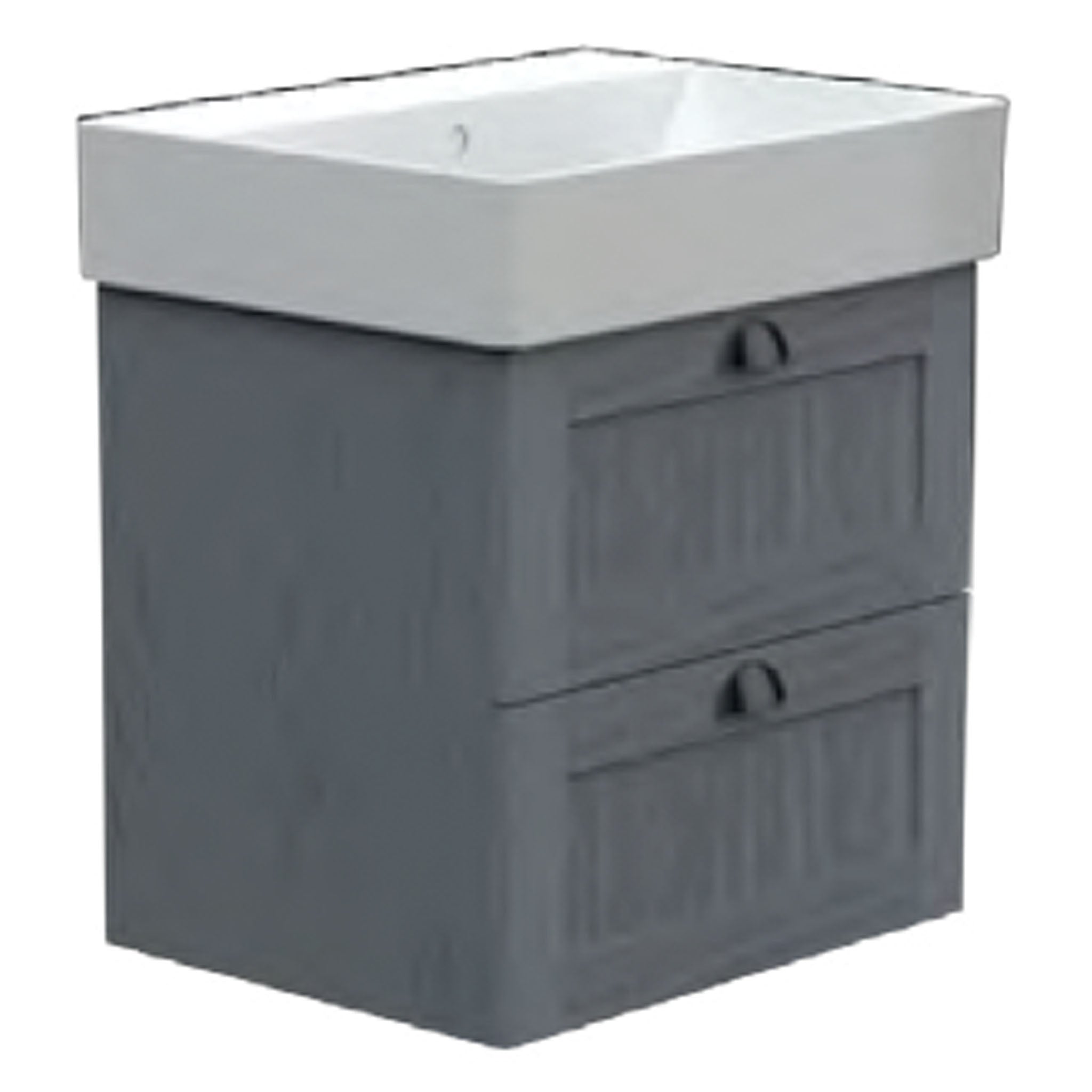 GSI Kube X Shaker 60 x 47 2 Drawer Vanity Unit