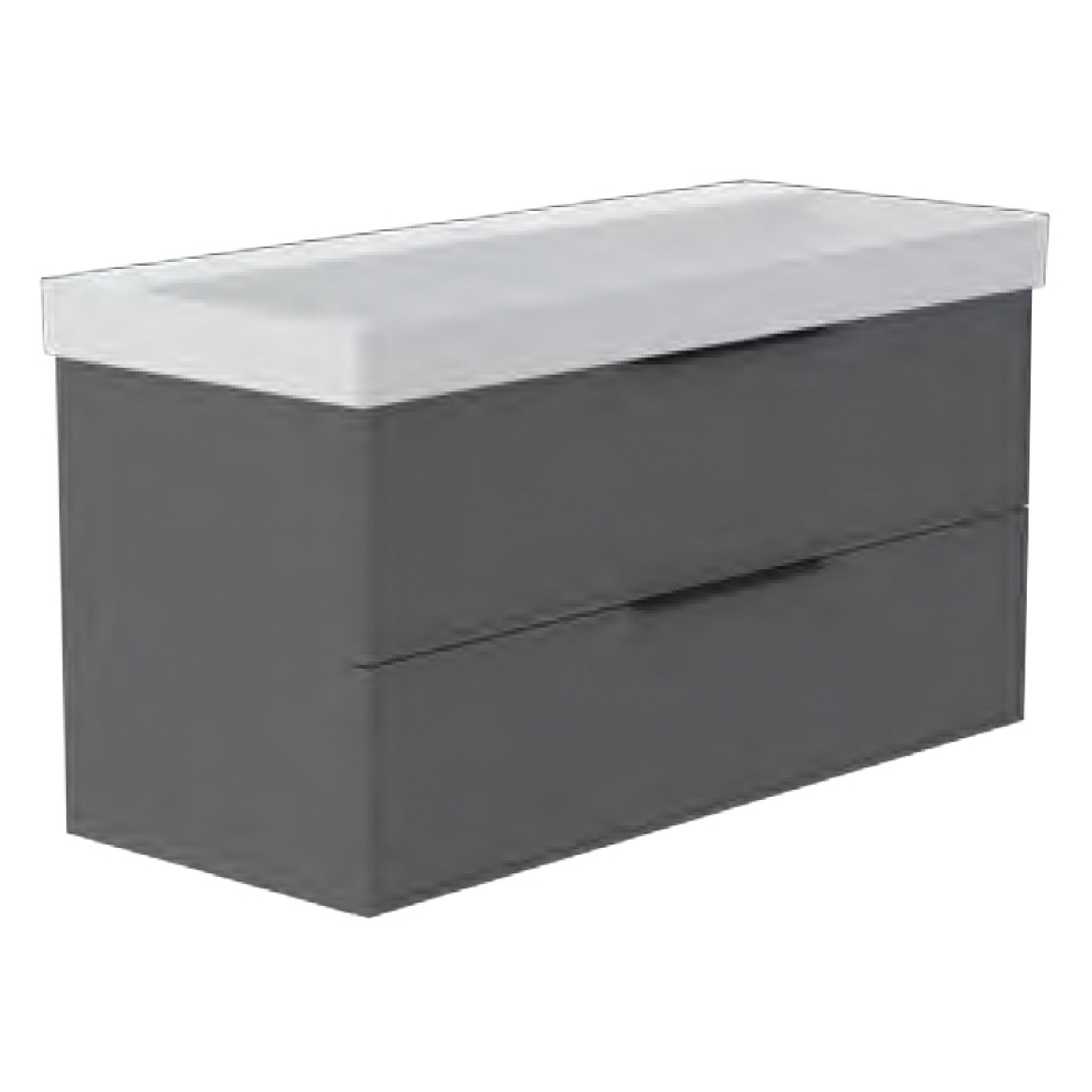 GSI Nubes Edge 120 x 50 2 Drawer Vanity Unit