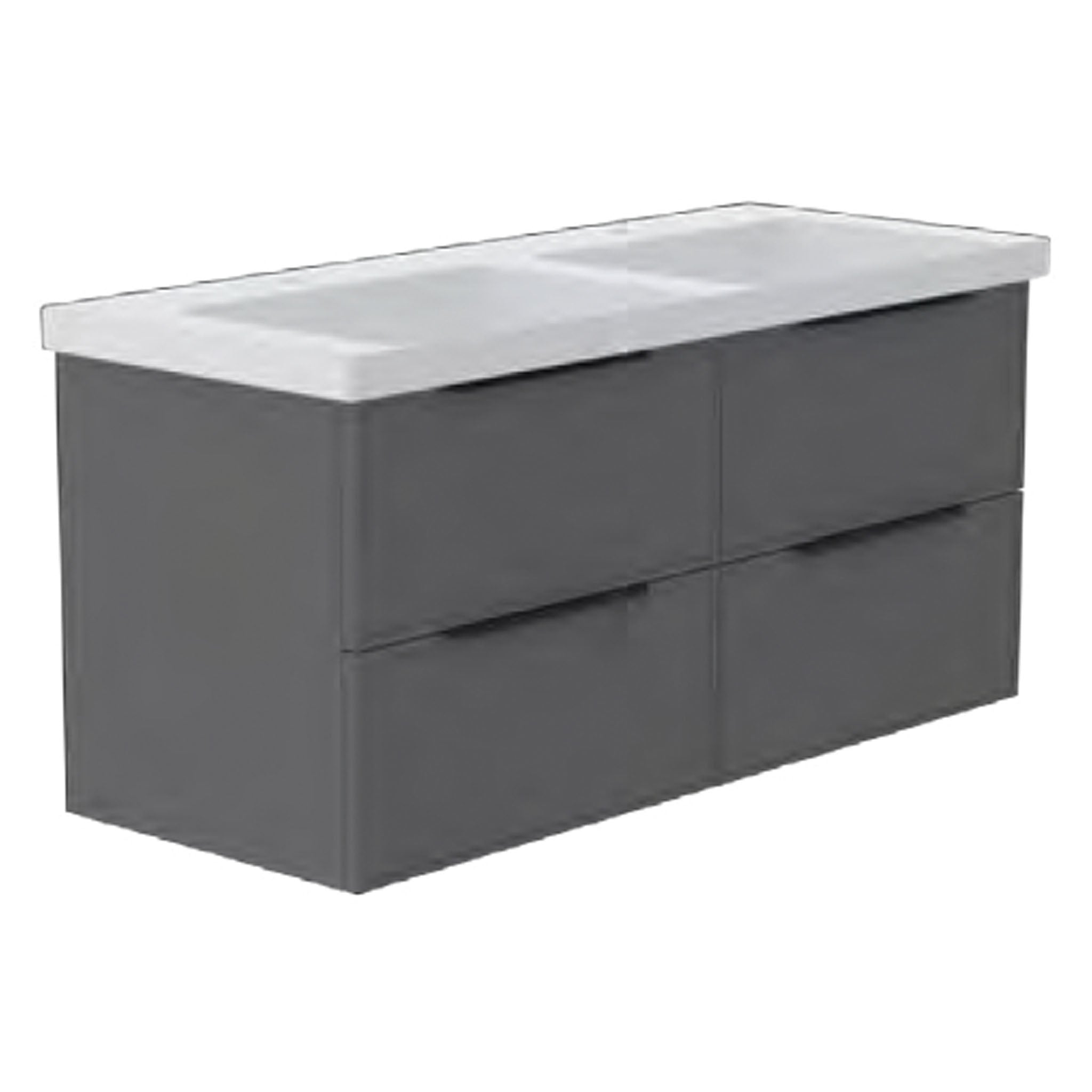 GSI Norm Edge 125 x 50 4 Drawer Vanity Unit