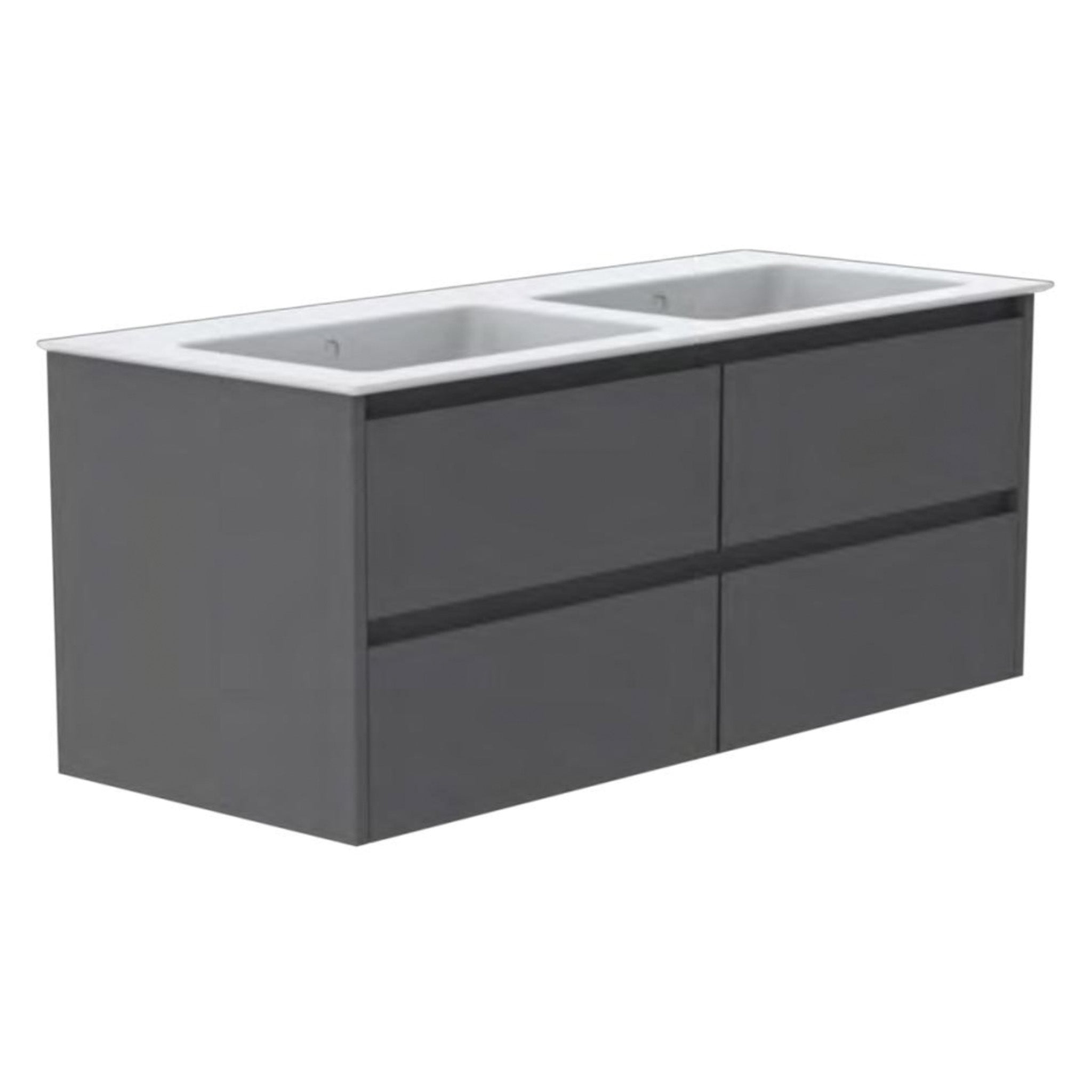 GSI Pura Bevel 142 x 46 4 Drawer Vanity Unit