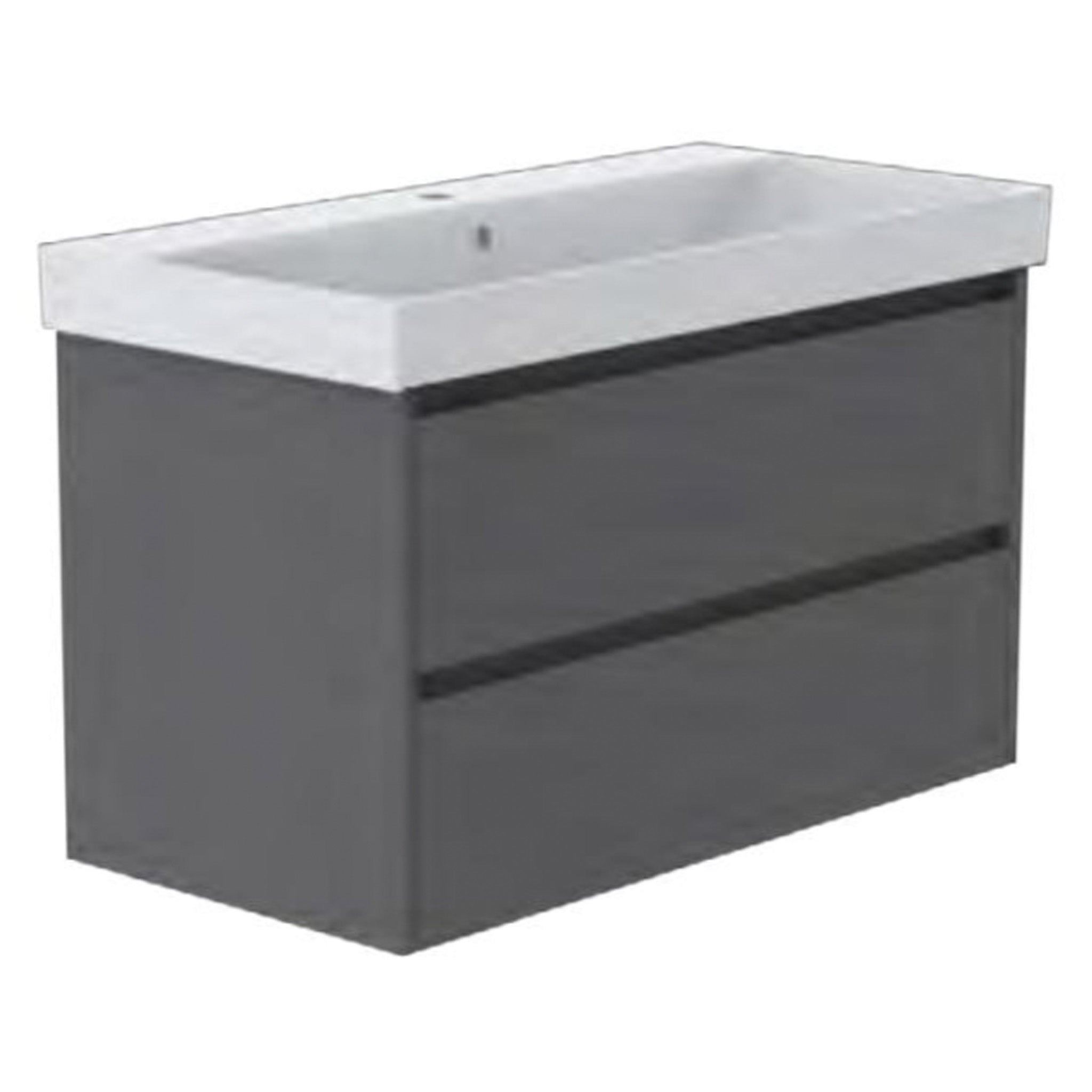 GSI Nubes 100 x 50 2 Drawer Vanity Unit