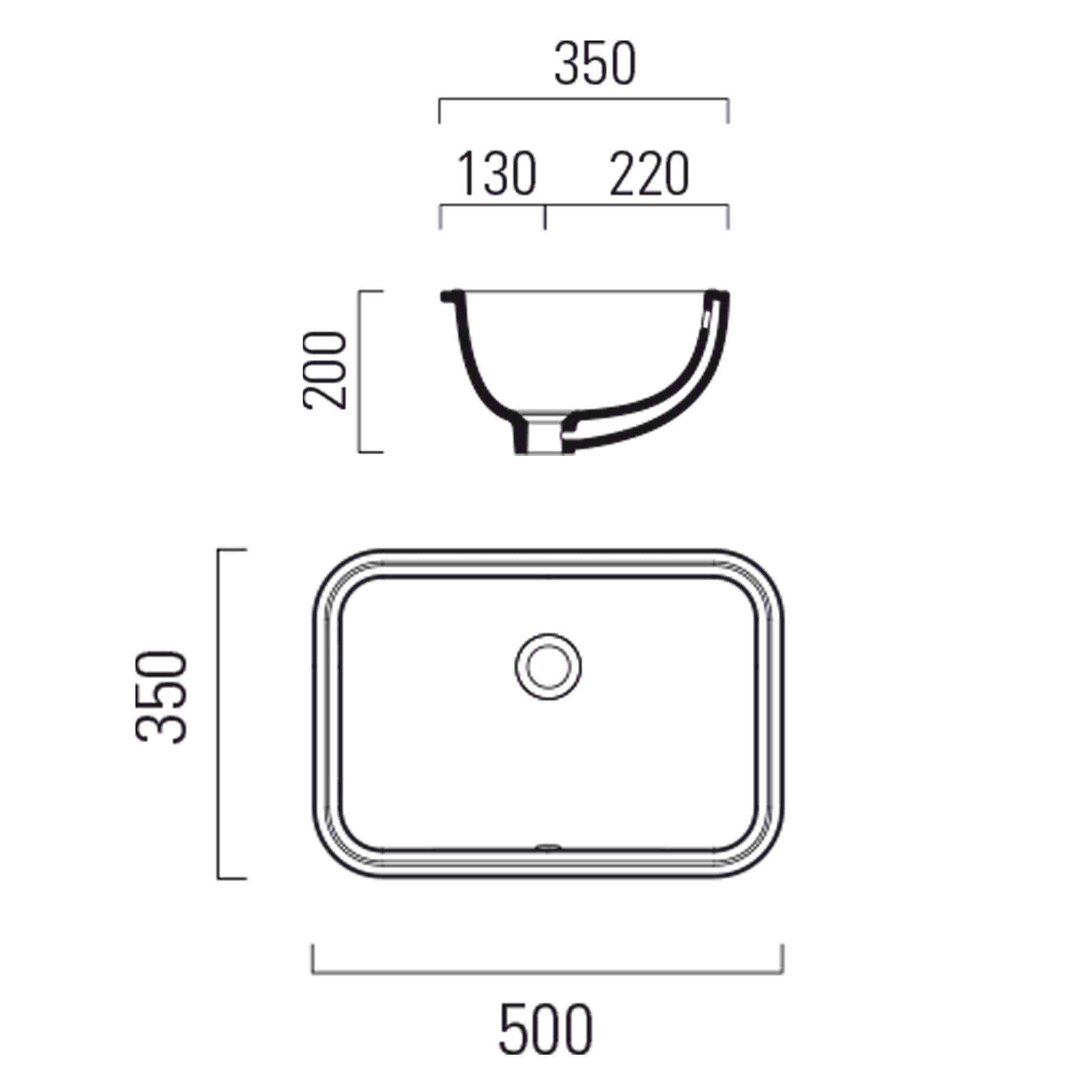 GSI Classic 50 x 35 Under-Mounted Washbasin