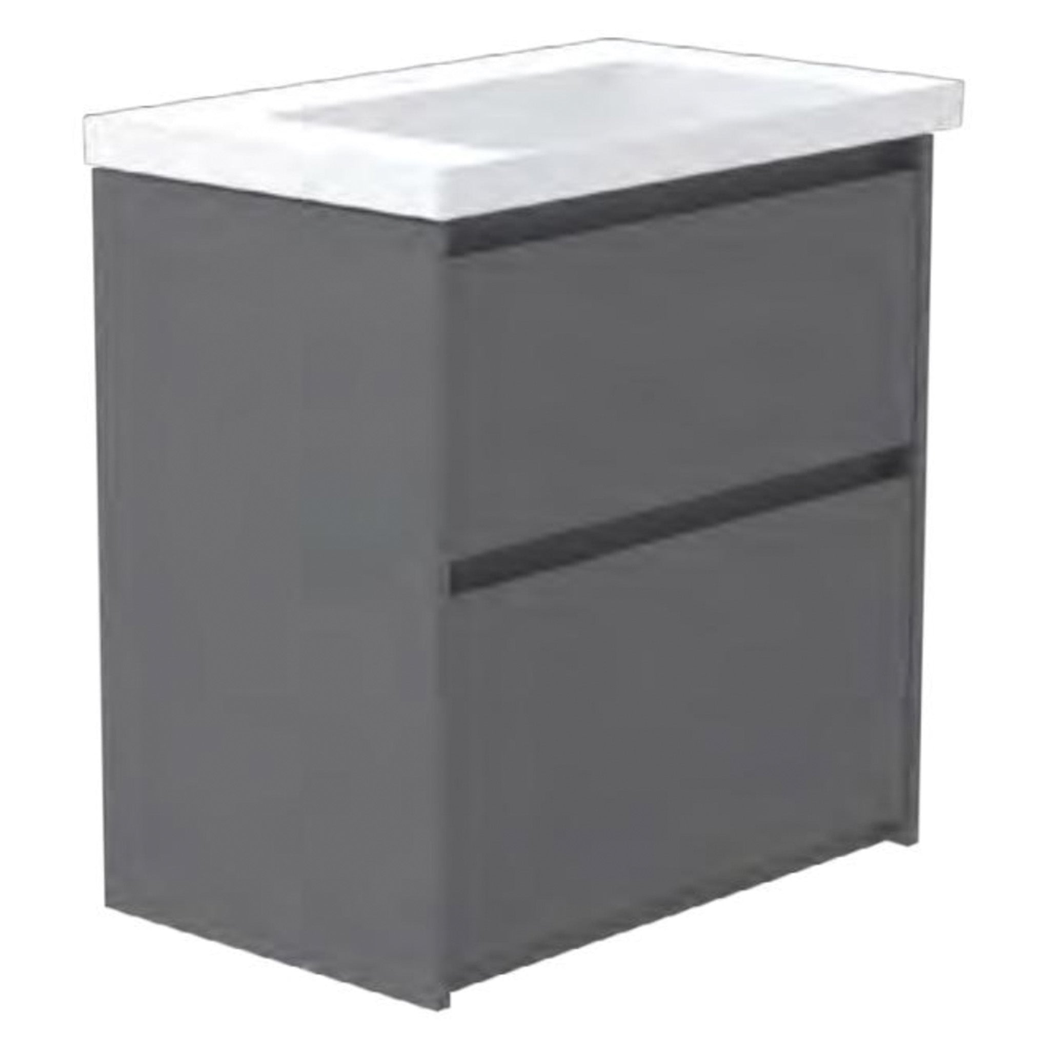 GSI Nubes 80 x 50 2 Drawer Floorstanding Vanity Unit