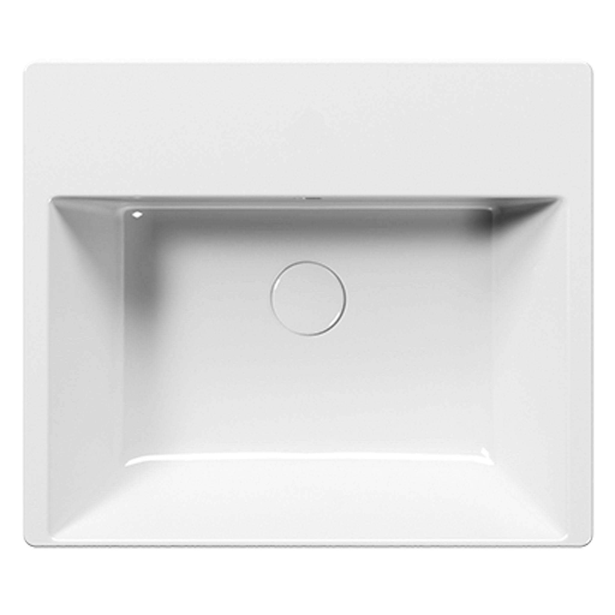 GSI Kube X 55 x 47 Semi-Recessed Countertop Washbasin