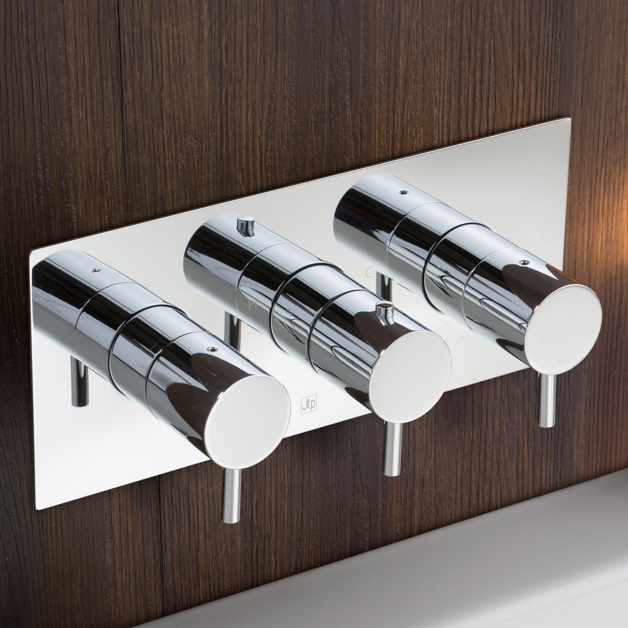 JTP Florence 3 Outlet Thermostatic Concealed 3 Control Shower Valve Horizontal MP