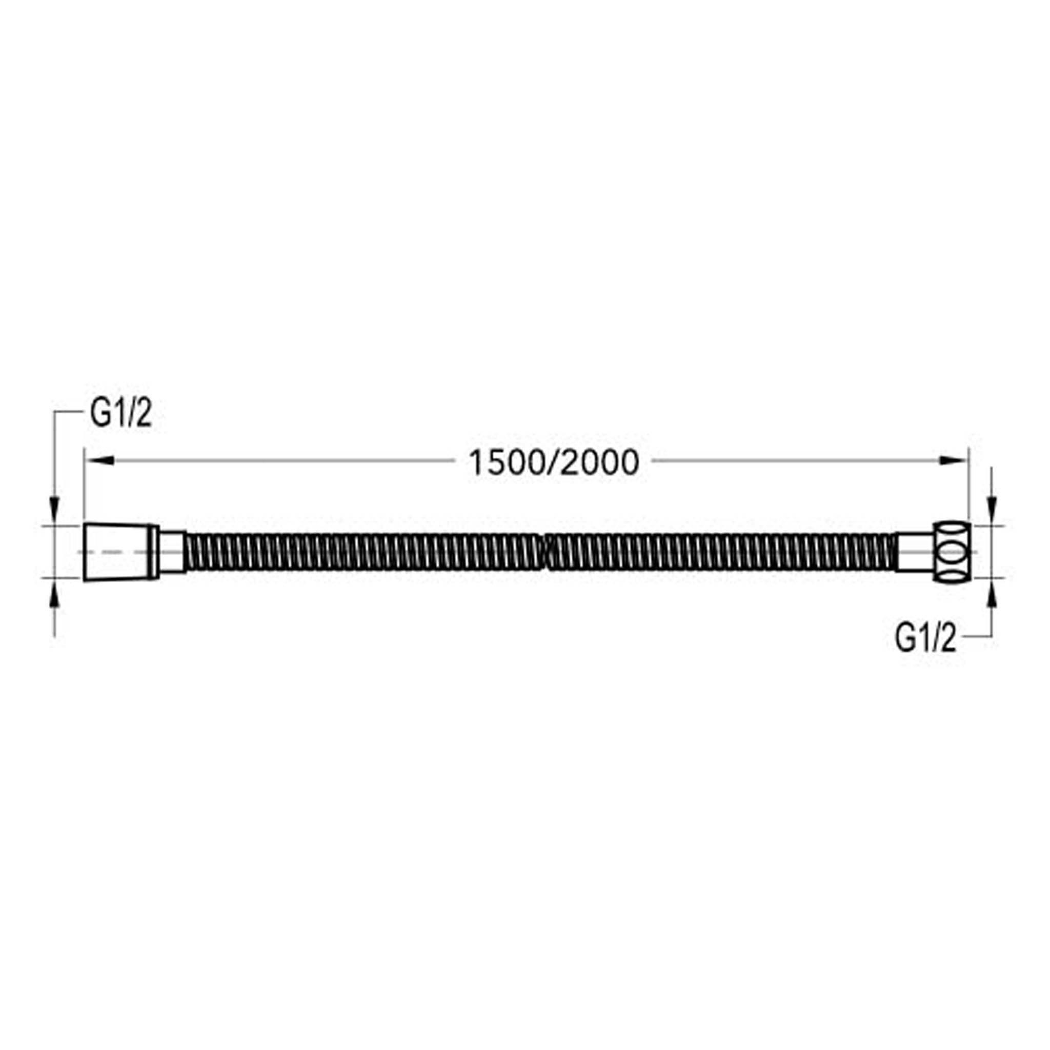 Flova Double Lock Shower Hose 1.5m