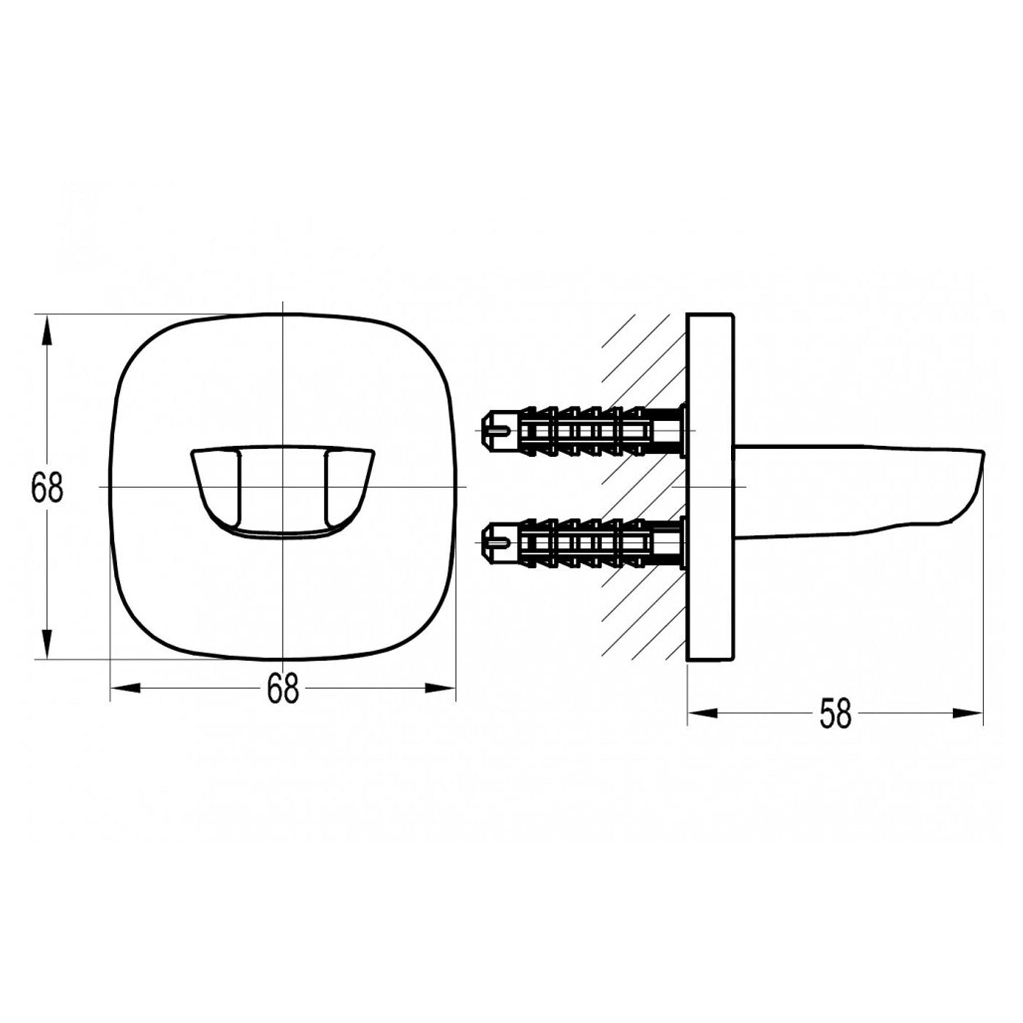 Flova Urban Oval Handset Holder