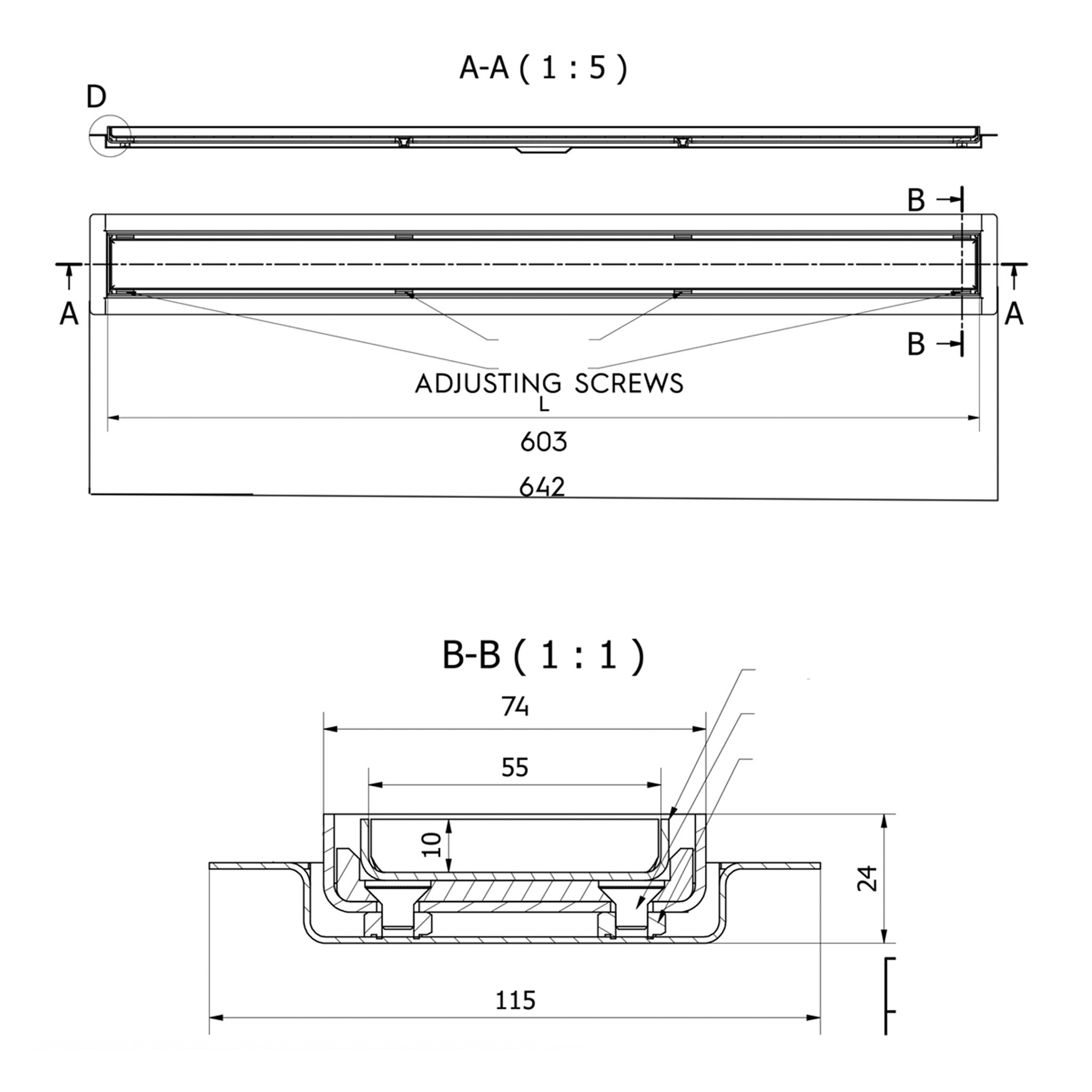 JTP Elite Regular Linear Drain & Membrane