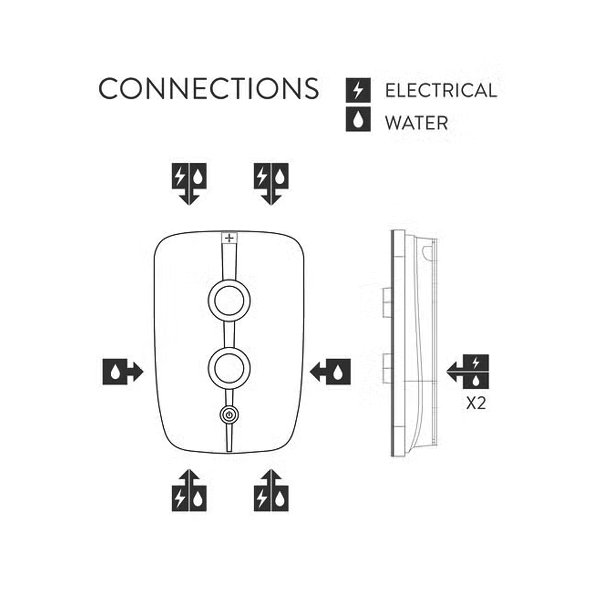 Aqualisa Lumi+ Electric Shower With Adjustable Handset