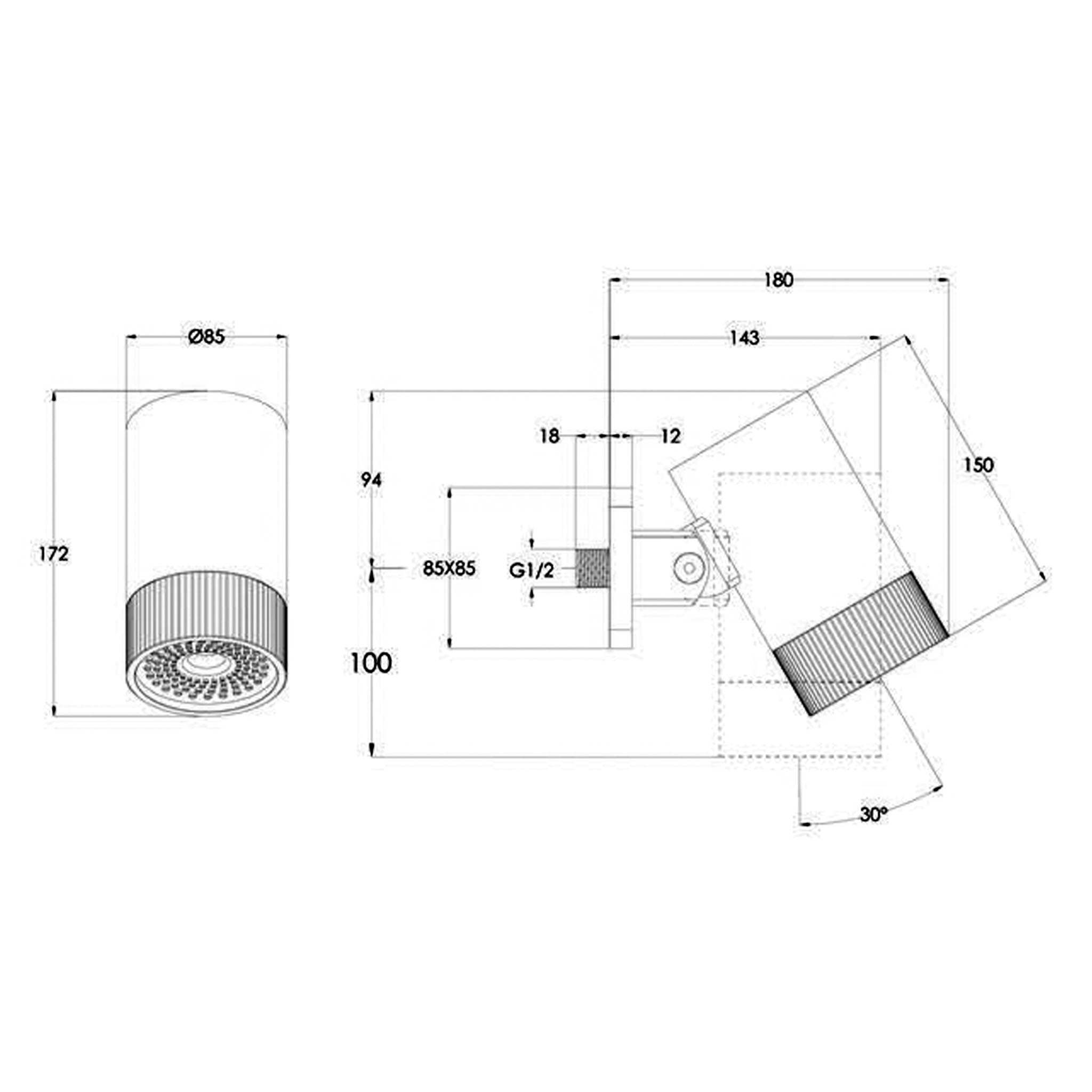 JTP Florence Lumen Shower Head