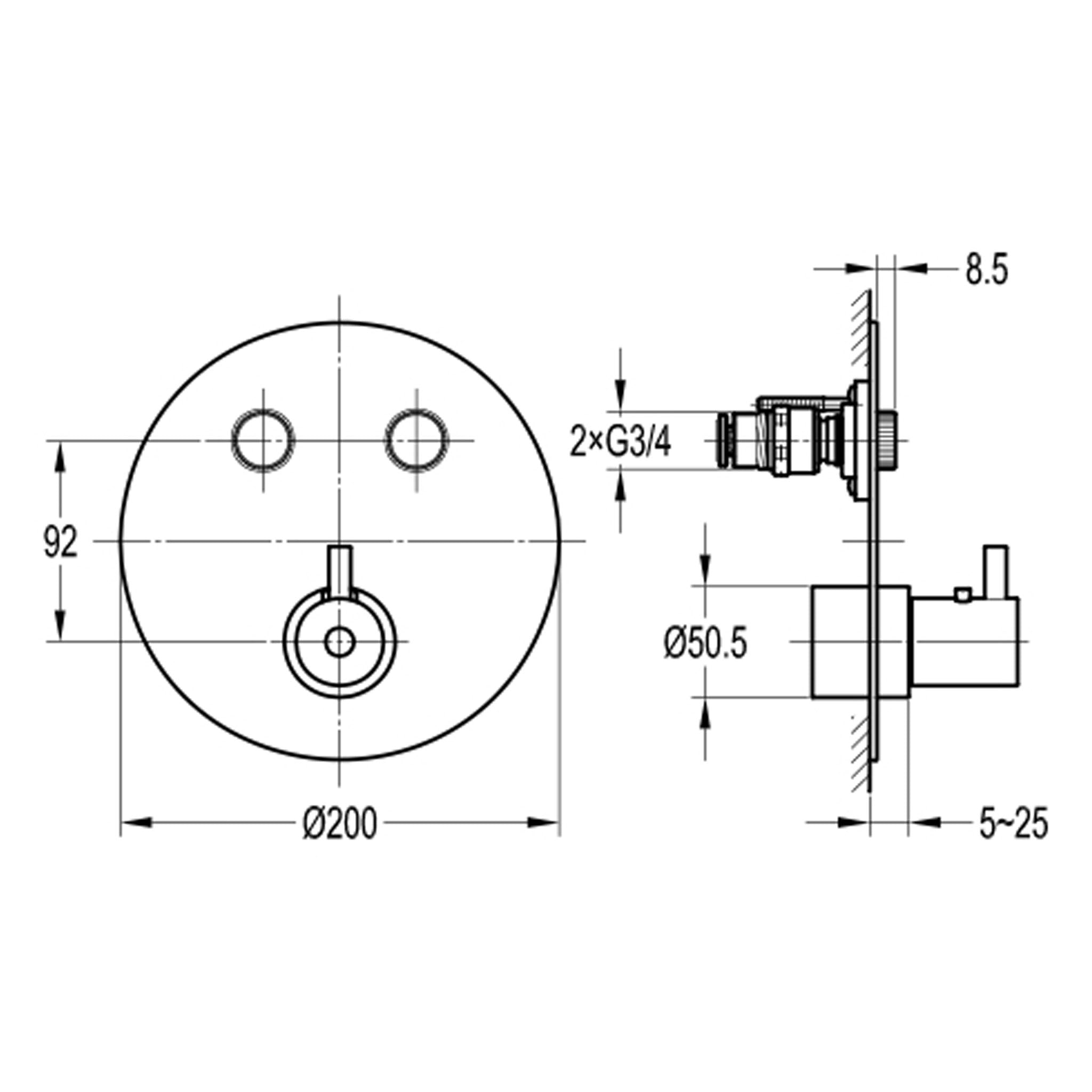 Flova Levo Round 2-Outlet GoClick Finishing Set