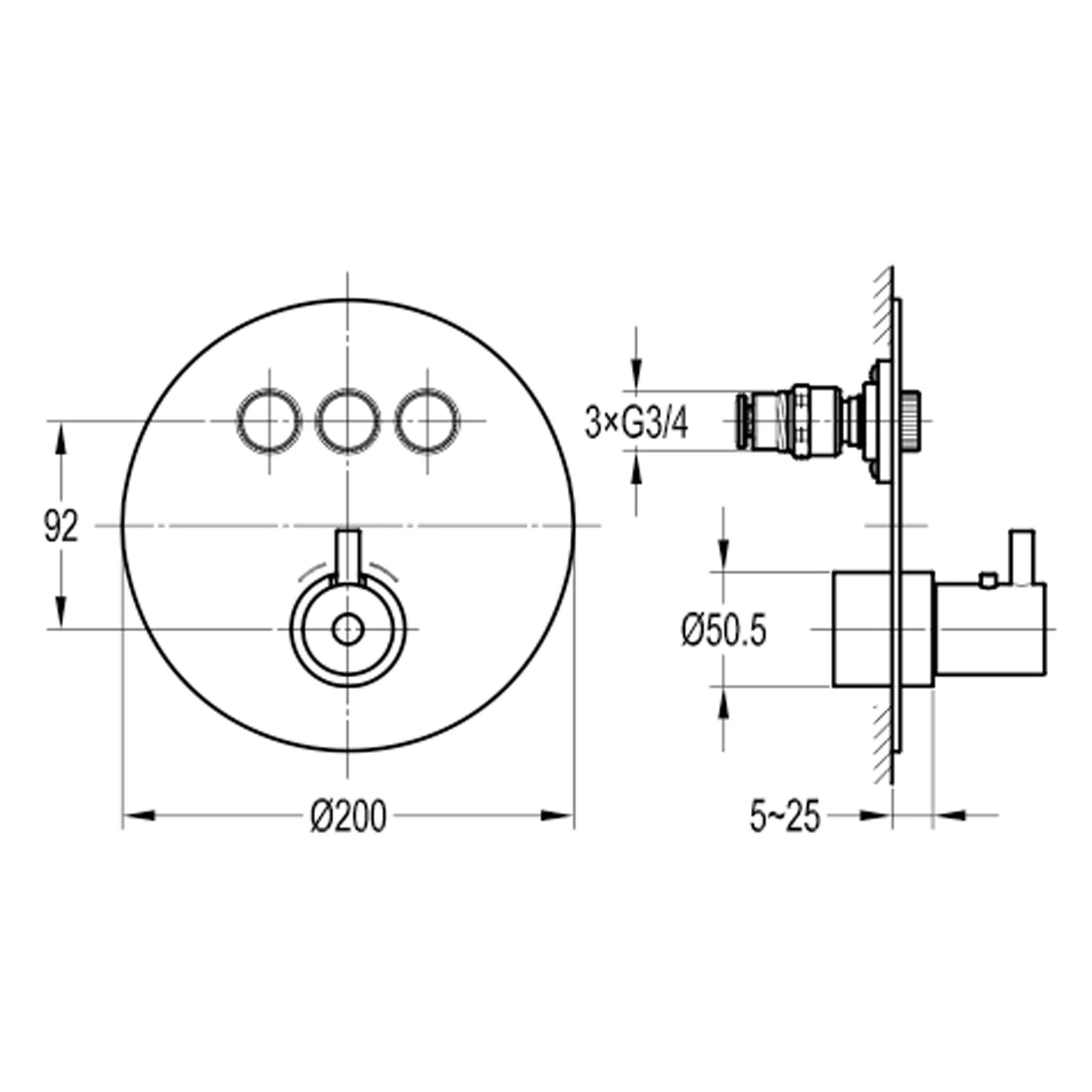 Flova Levo Round 3-Outlet GoClick Finishing Set