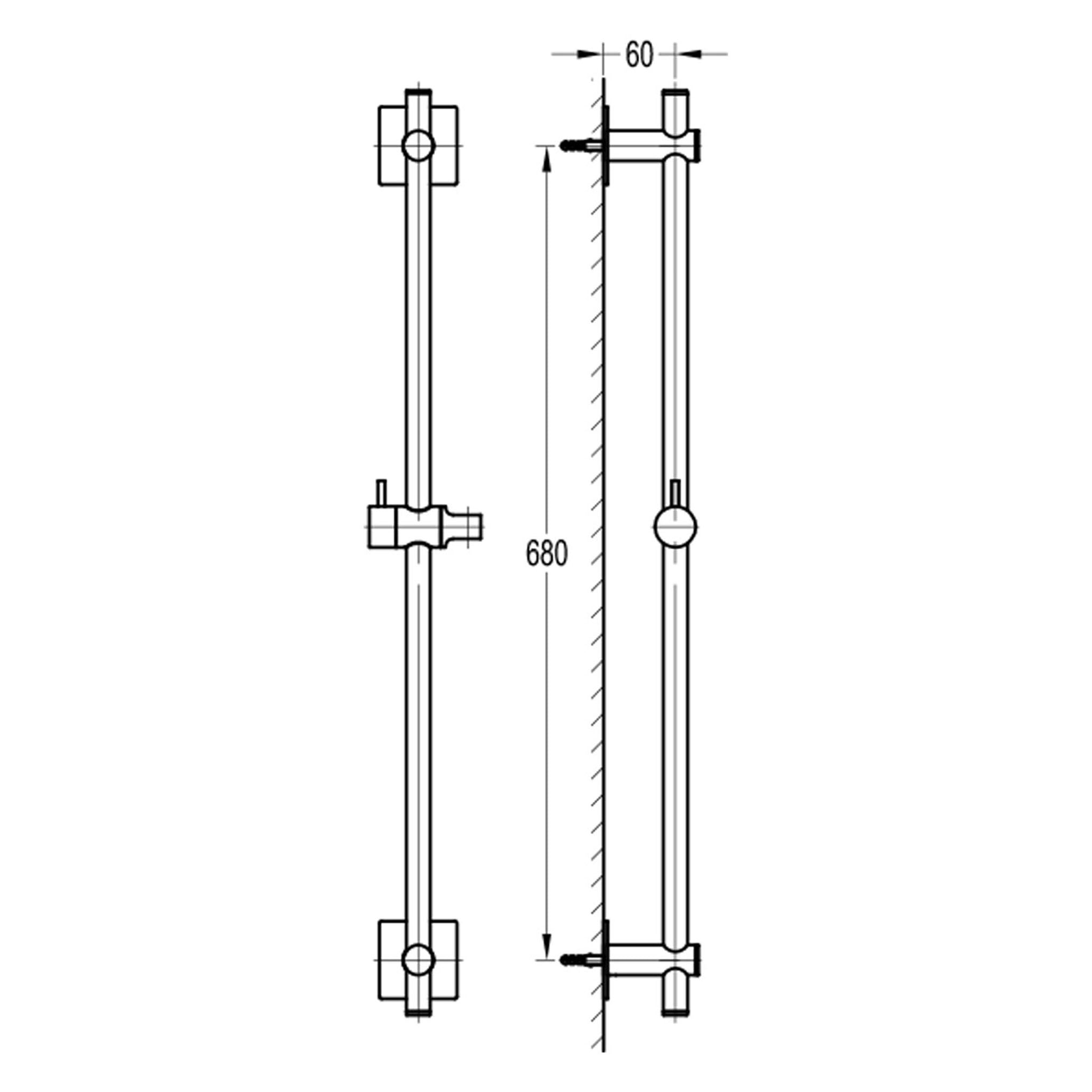 Flova Levo Square Slide Rail